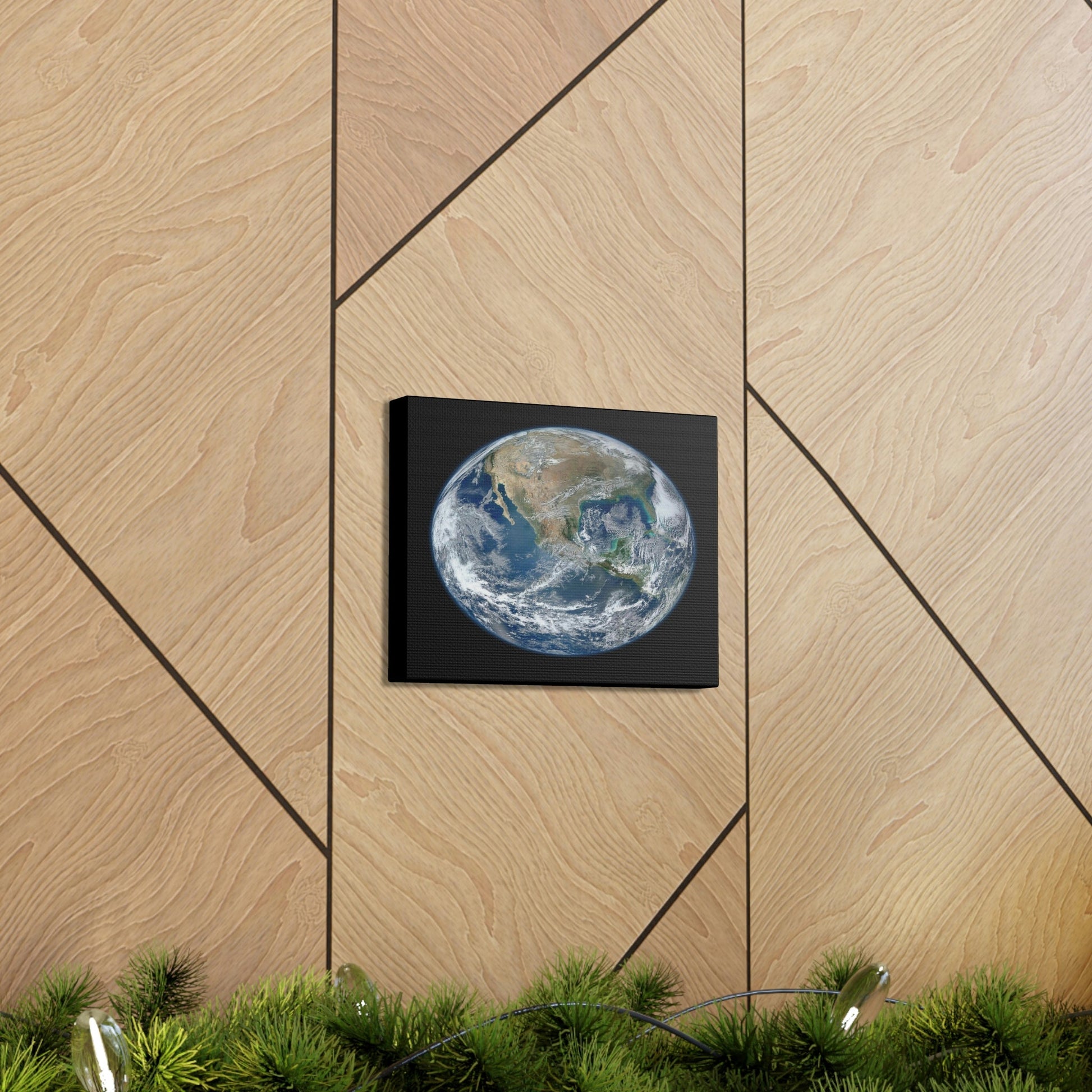 NASA/HUBBLE/ESA - SMALL Canvas Gallery Wraps - The wonderful discoveries from space telescopes & satellites - Earth North America face - Green Forest Home