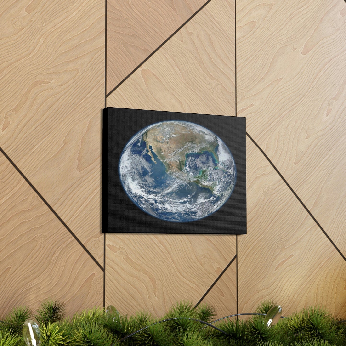 NASA/HUBBLE/ESA - SMALL Canvas Gallery Wraps - The wonderful discoveries from space telescopes & satellites - Earth North America face - Green Forest Home