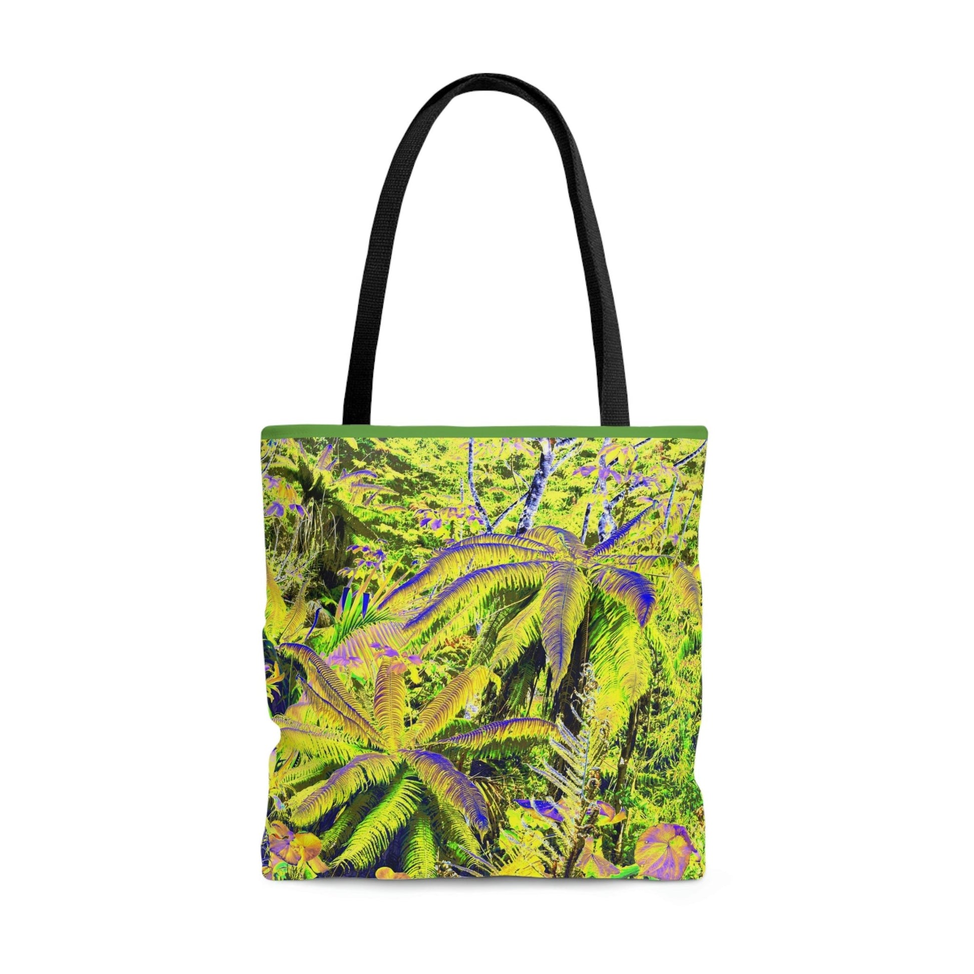 Nature Inspired - AOP Tote Bag - Oldest tree on Earth - the FERN palm - Toro Negro rainforest Puerto Rico @ 4K feet altitude - US Ma - Green Forest Home