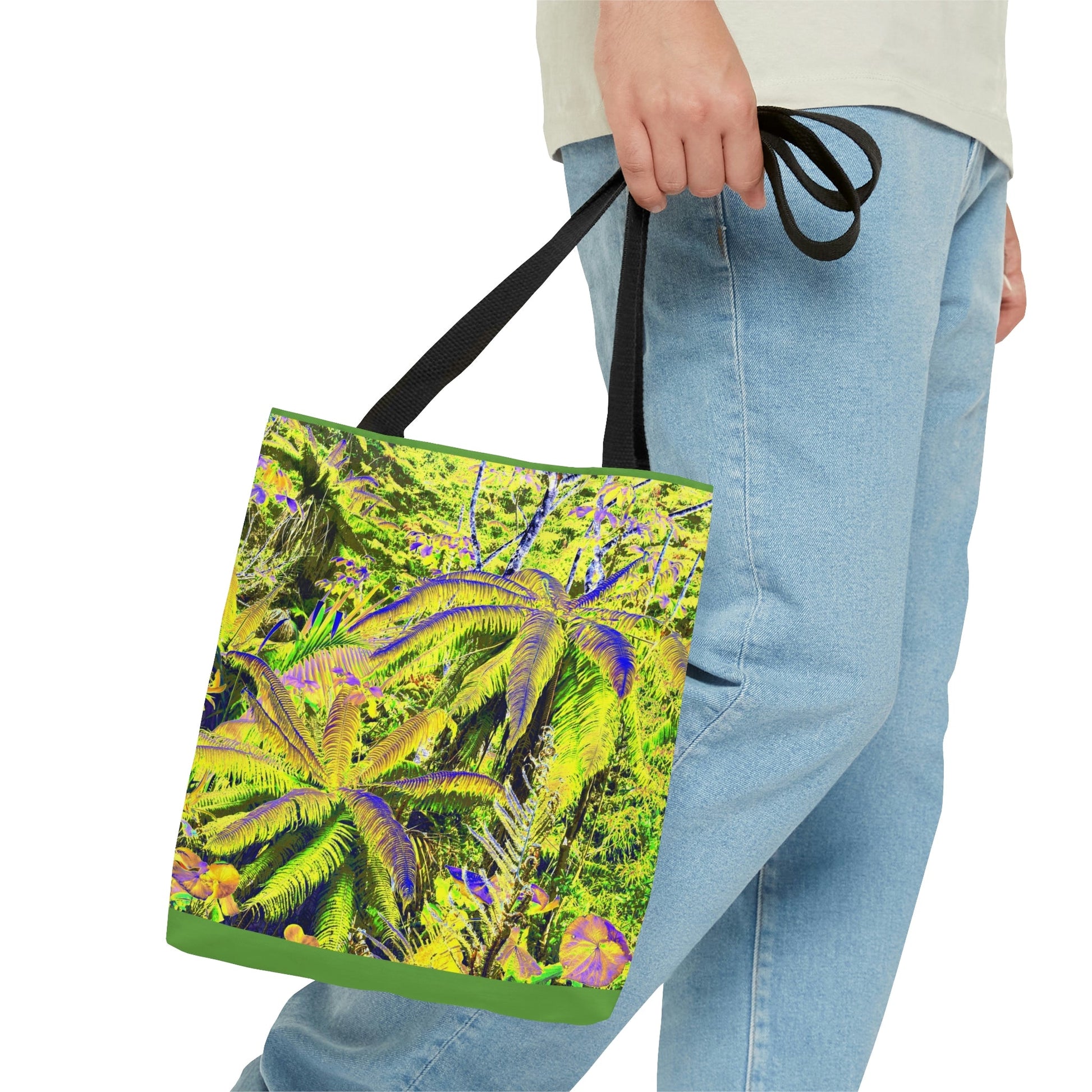 Nature Inspired - AOP Tote Bag - Oldest tree on Earth - the FERN palm - Toro Negro rainforest Puerto Rico @ 4K feet altitude - US Ma - Green Forest Home