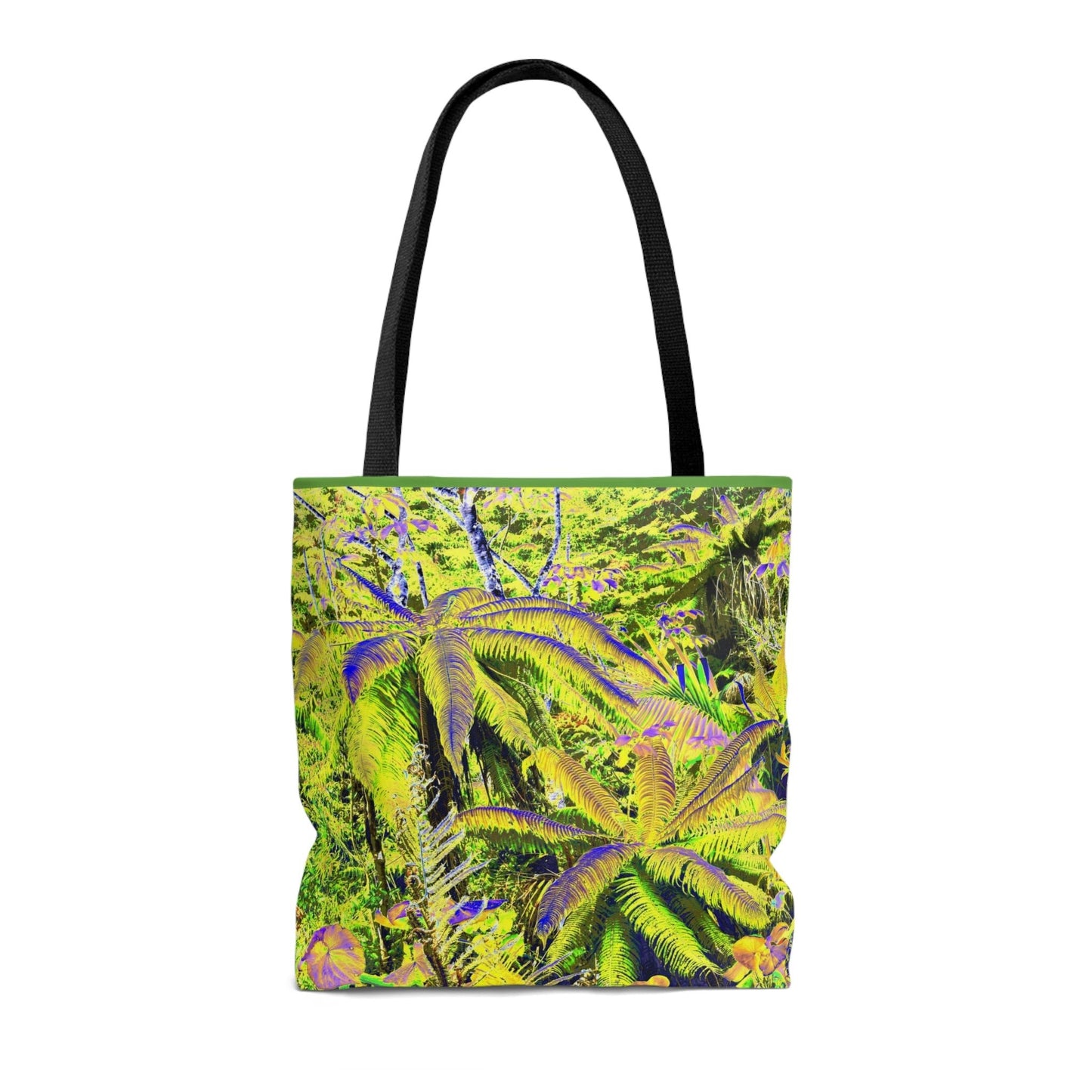 Nature Inspired - AOP Tote Bag - Oldest tree on Earth - the FERN palm - Toro Negro rainforest Puerto Rico @ 4K feet altitude - US Ma - Green Forest Home