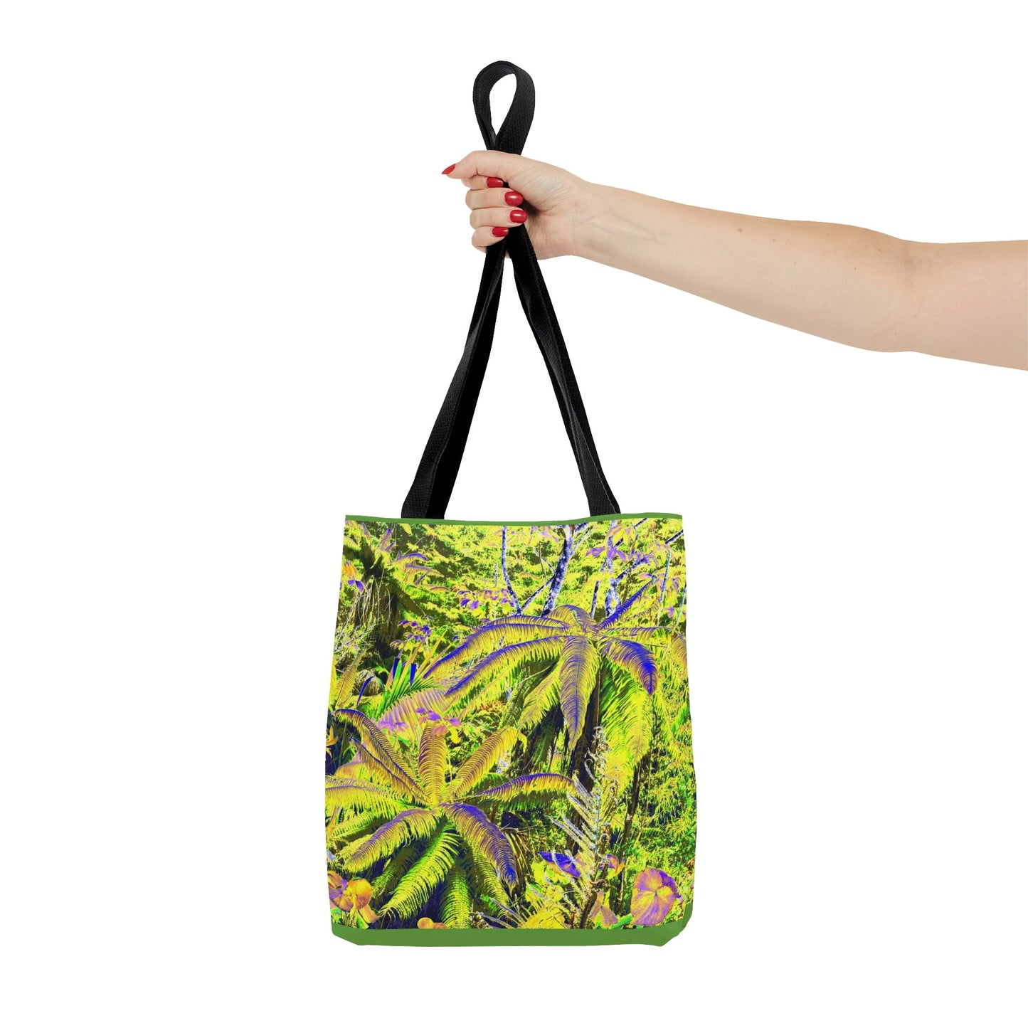 Nature Inspired - AOP Tote Bag - Oldest tree on Earth - the FERN palm - Toro Negro rainforest Puerto Rico @ 4K feet altitude - US Ma - Green Forest Home