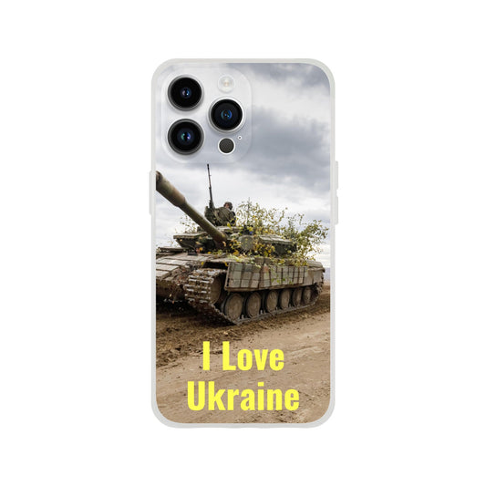 New iPhone Deals - 14x and 13x Apple iPhones - FLEXI case - The Brave Ukrainians defend their homeland - 'I love Ukraine' message - Green Forest Home