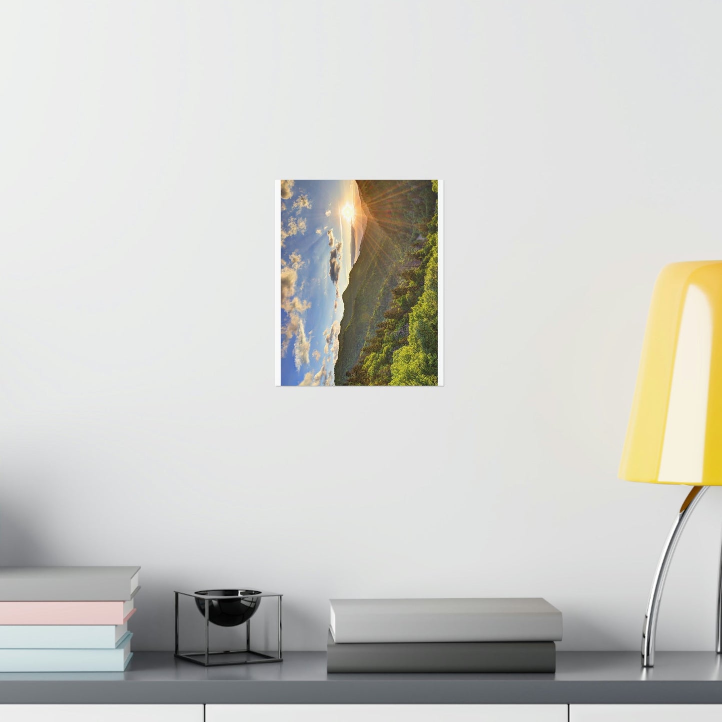 Premium Matte vertical posters - Newfound Gap Heavely day - in Smoky Mountain National Park in Summer in Mountain National Park (SMNP) USA - Green Forest Home