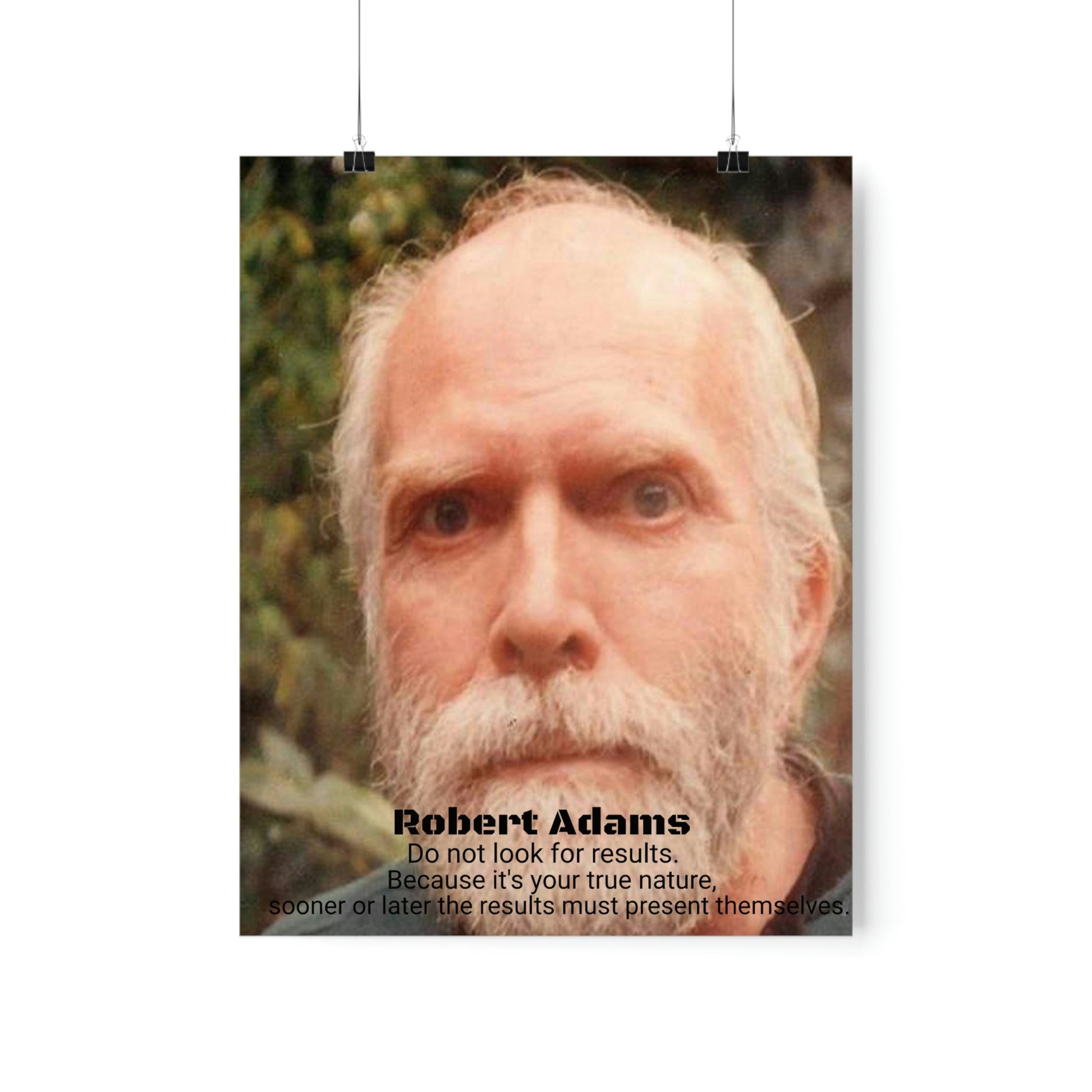 Premium Matte vertical posters - Robert Adams - American Advaita Teacher - Green Forest Home