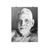 Premium Matte vertical posters - US MADE - Bhagavan Sri Ramana Maharshi - Indian Sage - "Silence is truth. Silence is bliss. Silence is peace." - Green Forest Home