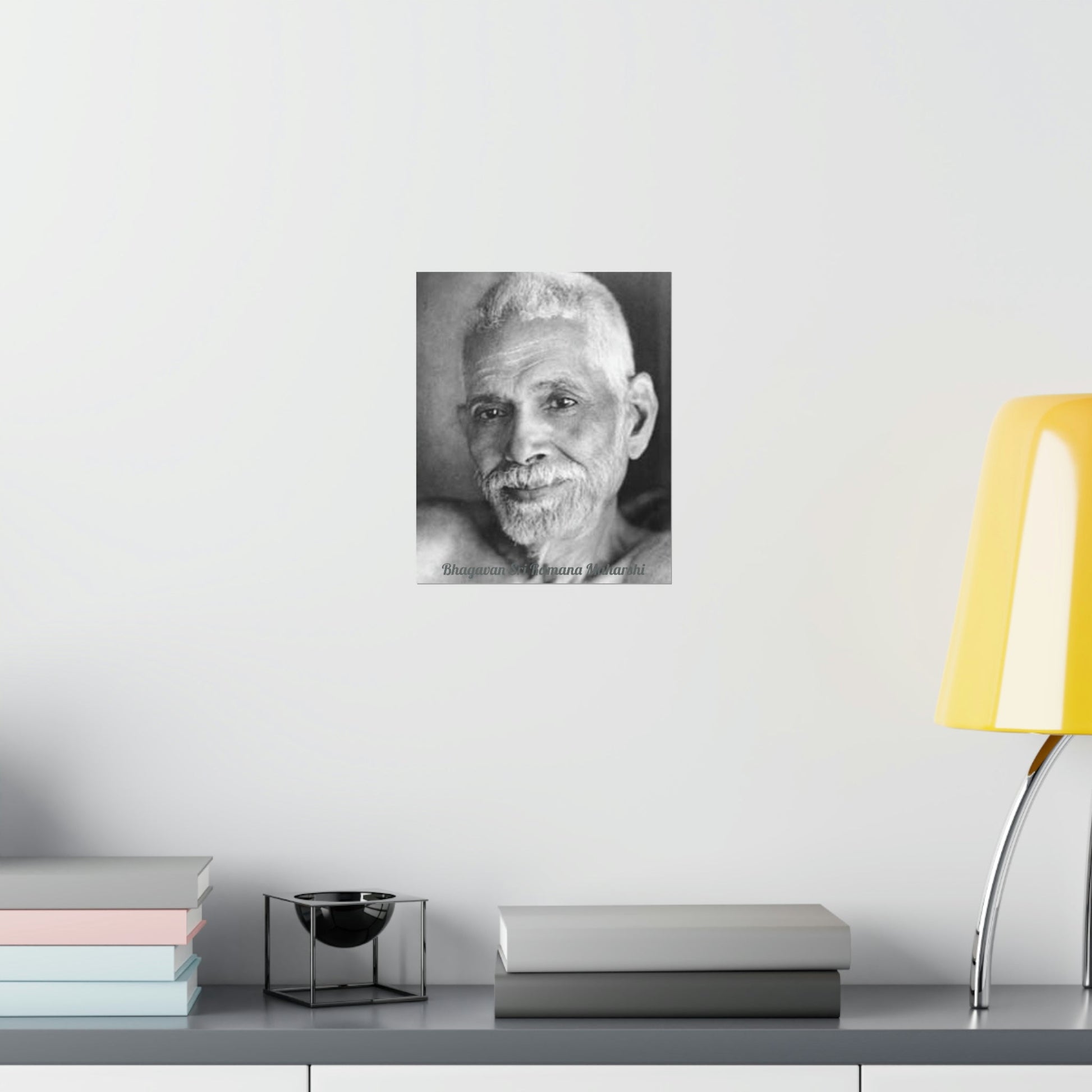 Premium Matte vertical posters - US MADE - Bhagavan Sri Ramana Maharshi - Indian Sage - "Silence is truth. Silence is bliss. Silence is peace." - Green Forest Home