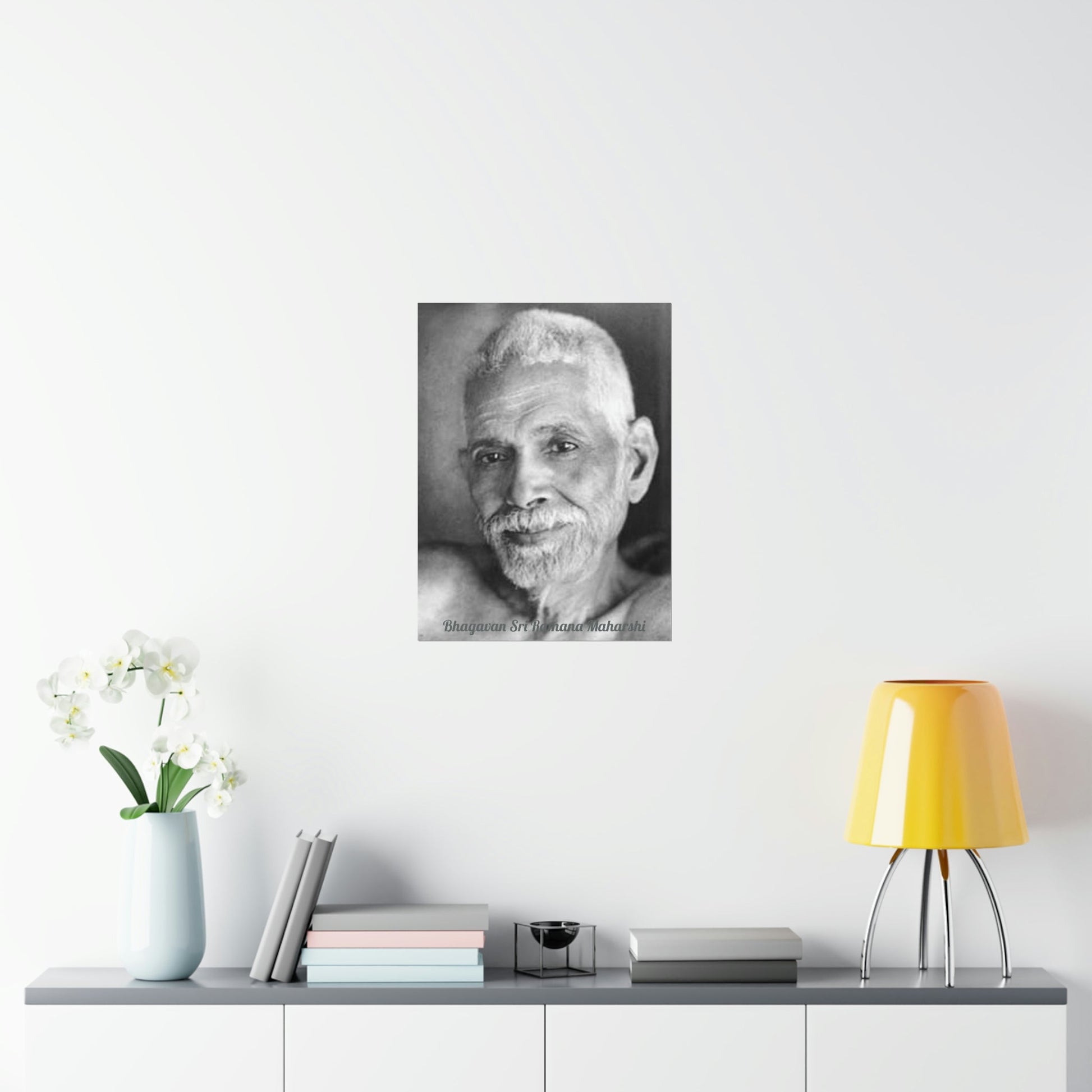 Premium Matte vertical posters - US MADE - Bhagavan Sri Ramana Maharshi - Indian Sage - "Silence is truth. Silence is bliss. Silence is peace." - Green Forest Home