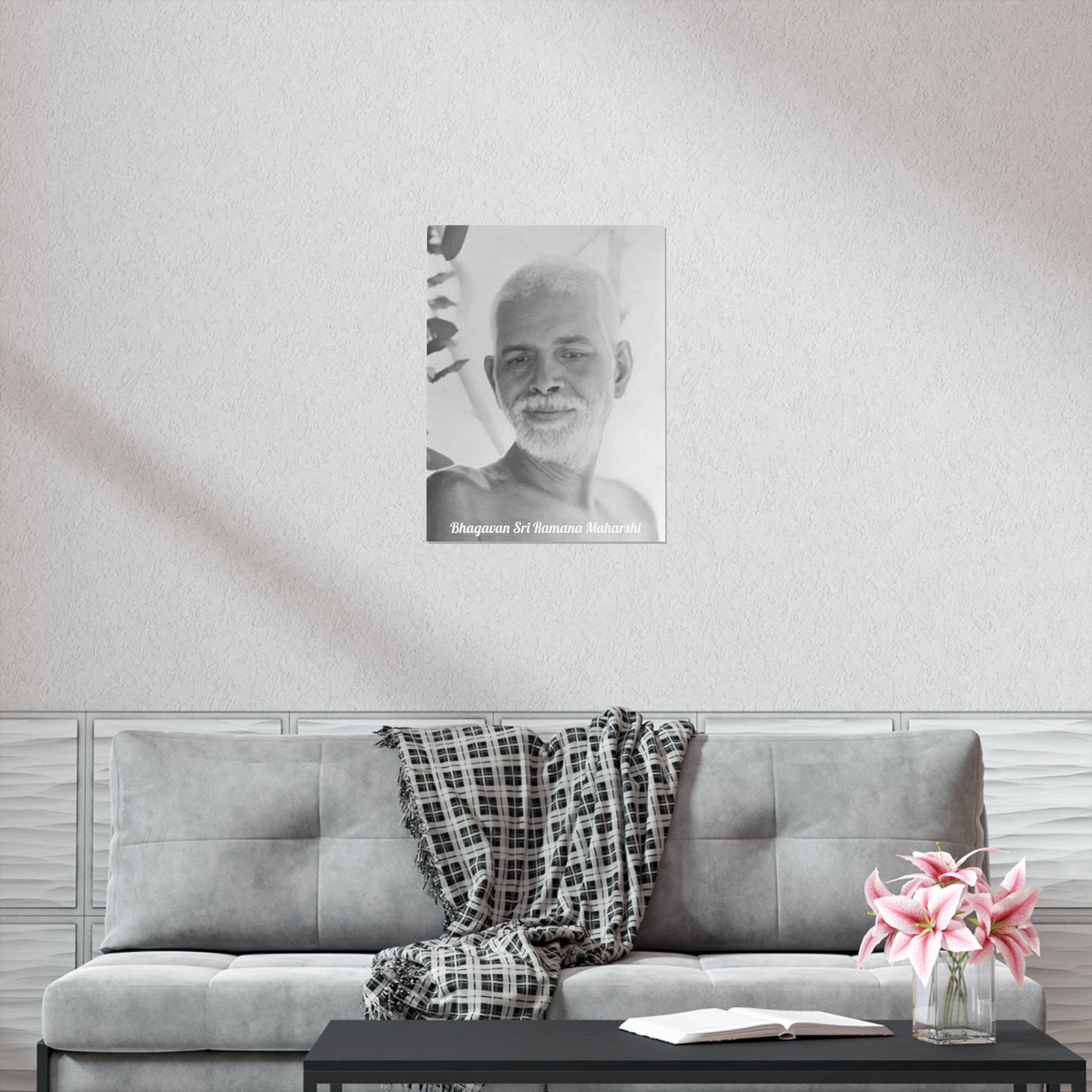 Premium Matte vertical posters - US MADE - Bhagavan Sri Ramana Maharshi - Indian Sage - "Silence is truth. Silence is bliss. Silence is peace." - Green Forest Home