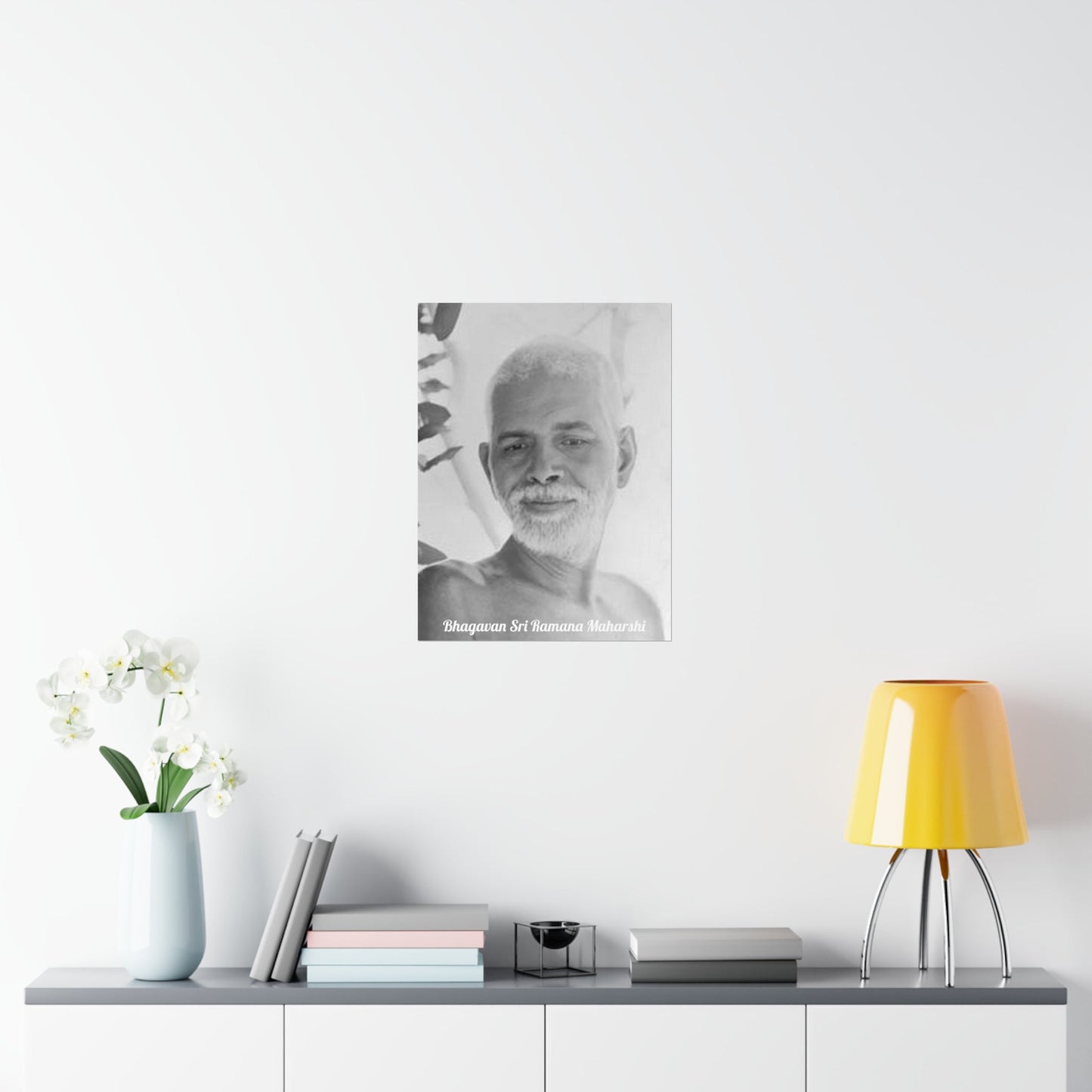 Premium Matte vertical posters - US MADE - Bhagavan Sri Ramana Maharshi - Indian Sage - "Silence is truth. Silence is bliss. Silence is peace." - Green Forest Home