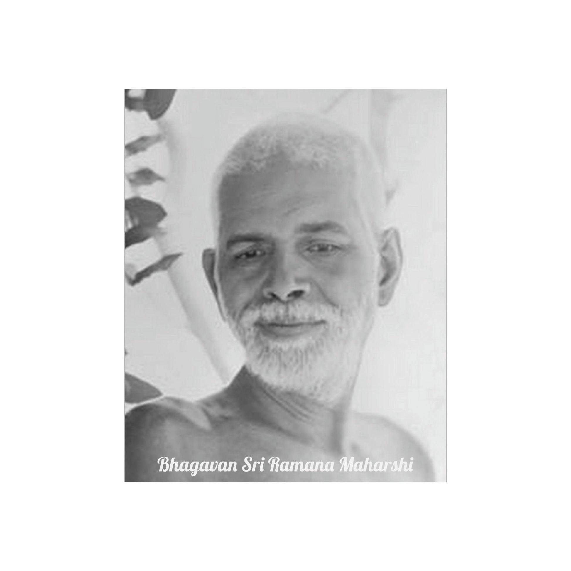 Premium Matte vertical posters - US MADE - Bhagavan Sri Ramana Maharshi - Indian Sage - "Silence is truth. Silence is bliss. Silence is peace." - Green Forest Home