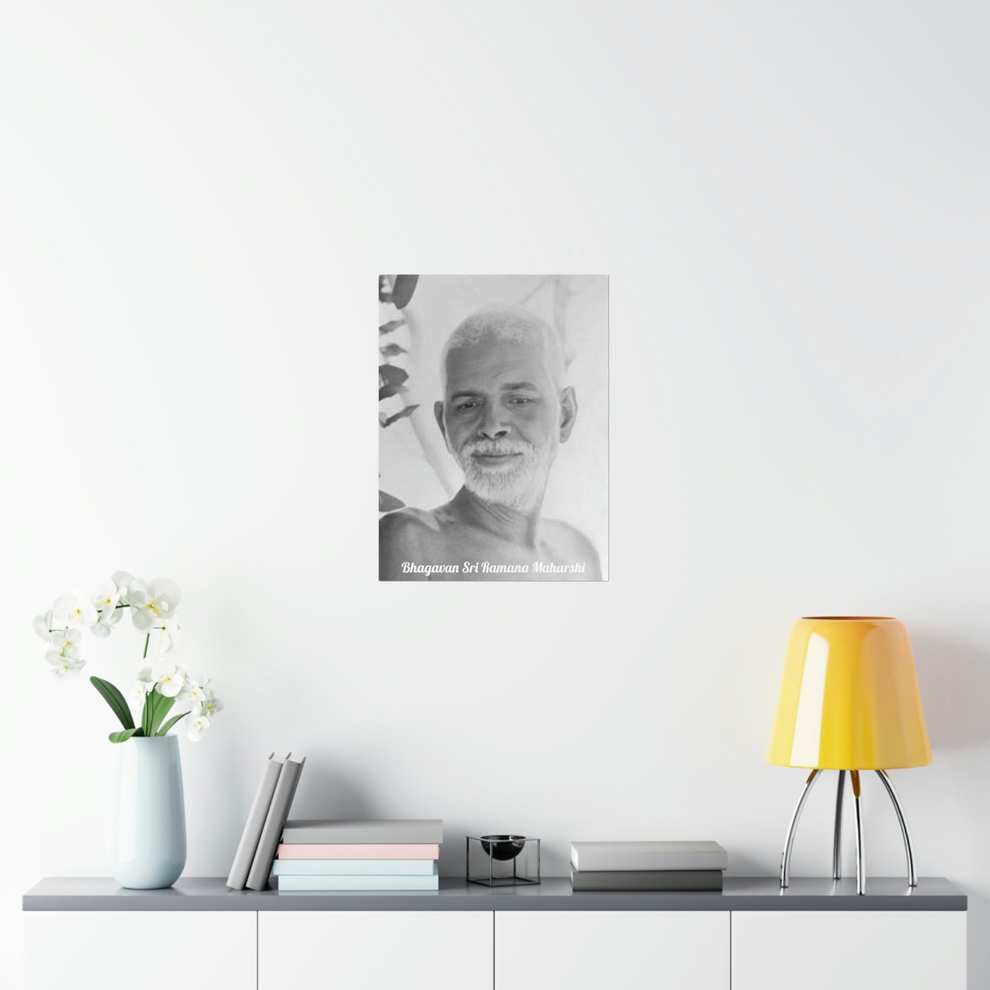 Premium Matte vertical posters - US MADE - Bhagavan Sri Ramana Maharshi - Indian Sage - "Silence is truth. Silence is bliss. Silence is peace." - Green Forest Home