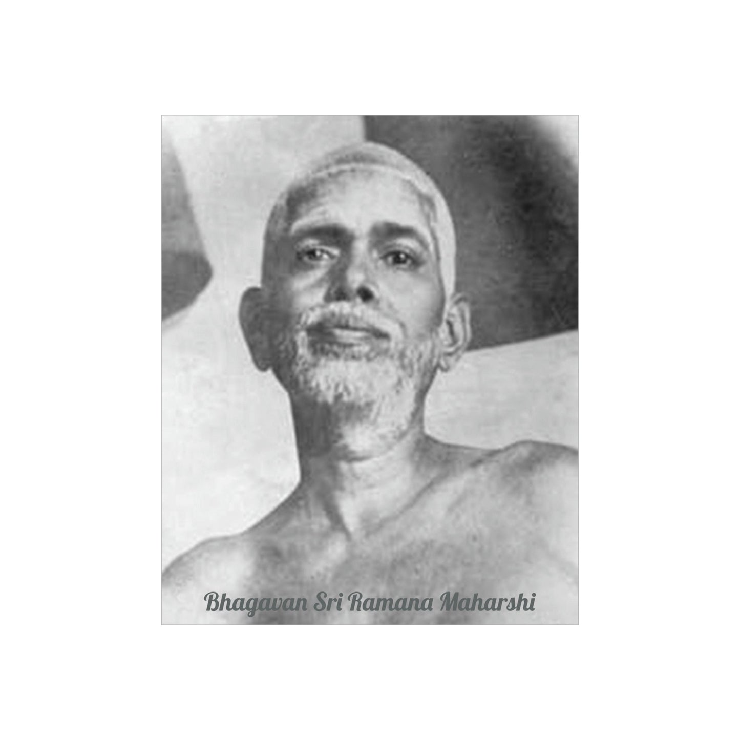 Premium Matte vertical posters - US MADE - Bhagavan Sri Ramana Maharshi - Indian Sage - "Silence is truth. Silence is bliss. Silence is peace." - Green Forest Home