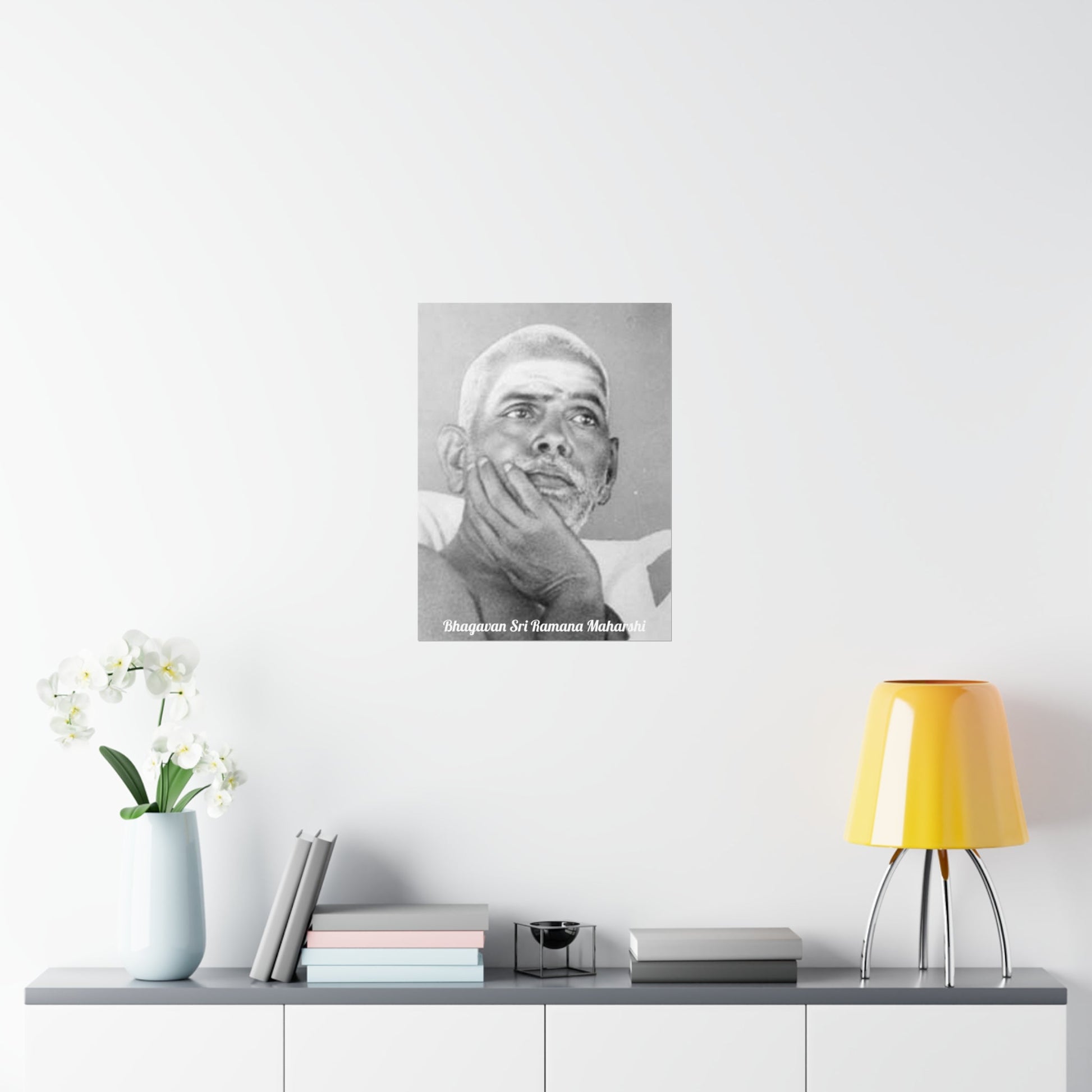 Premium Matte vertical posters - US MADE - Bhagavan Sri Ramana Maharshi - Indian Sage - "Silence is truth. Silence is bliss. Silence is peace." - Green Forest Home