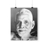 Premium Matte vertical posters - US MADE - Bhagavan Sri Ramana Maharshi - Indian Sage - "Silence is truth. Silence is bliss. Silence is peace." - Green Forest Home