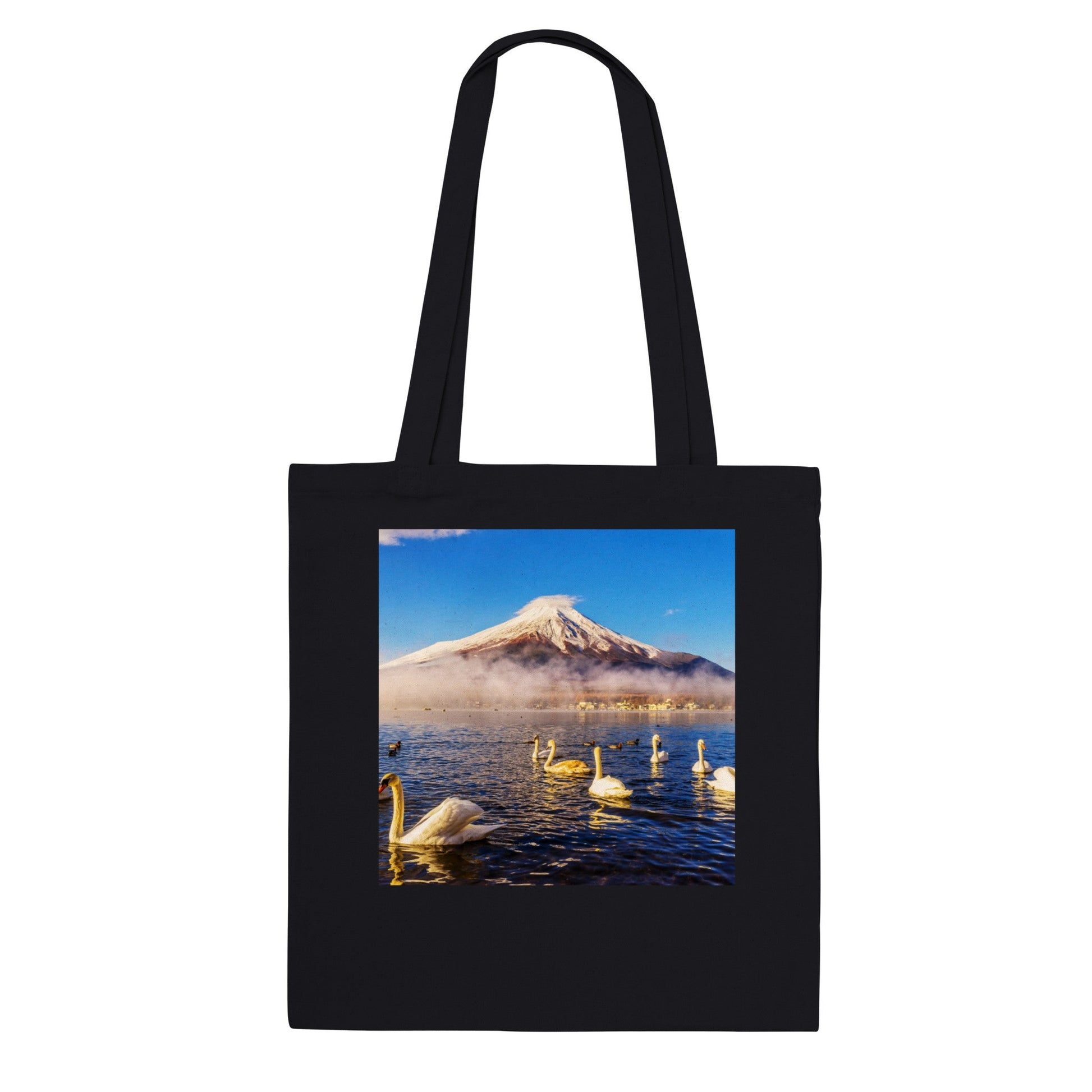 Premium Tote Bag - 100% cotton - Awesome Mt. Fuji JAPAN - at 3776 meters it is Japan's highest mountai - Green Forest Home