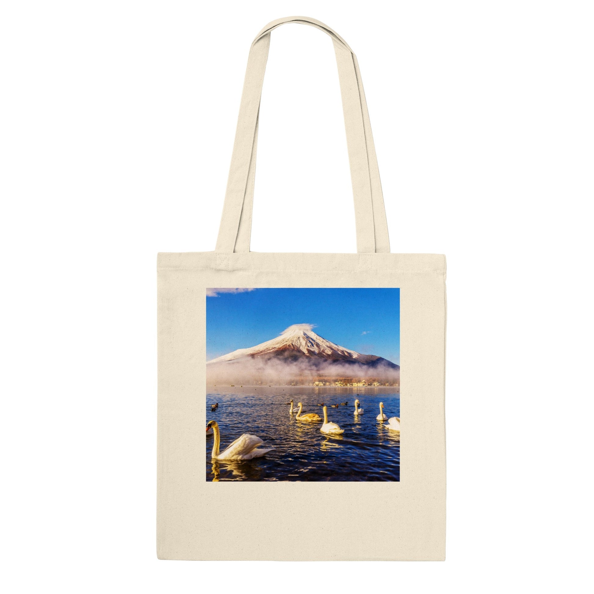 Premium Tote Bag - 100% cotton - Awesome Mt. Fuji JAPAN - at 3776 meters it is Japan's highest mountai - Green Forest Home