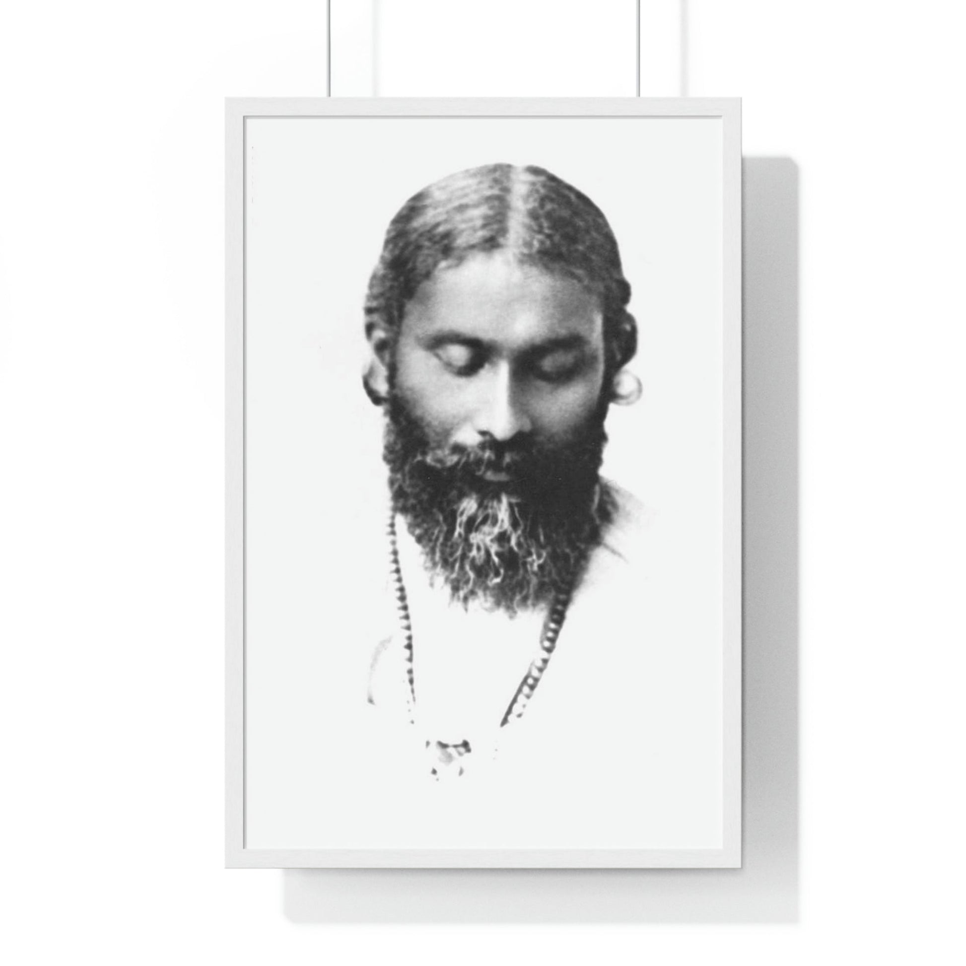 Premium White Framed Vertical Poster - PRESENTING THE SUFI MASTER 😇 INAYAT KHAN - Printed in EU - Green Forest Home