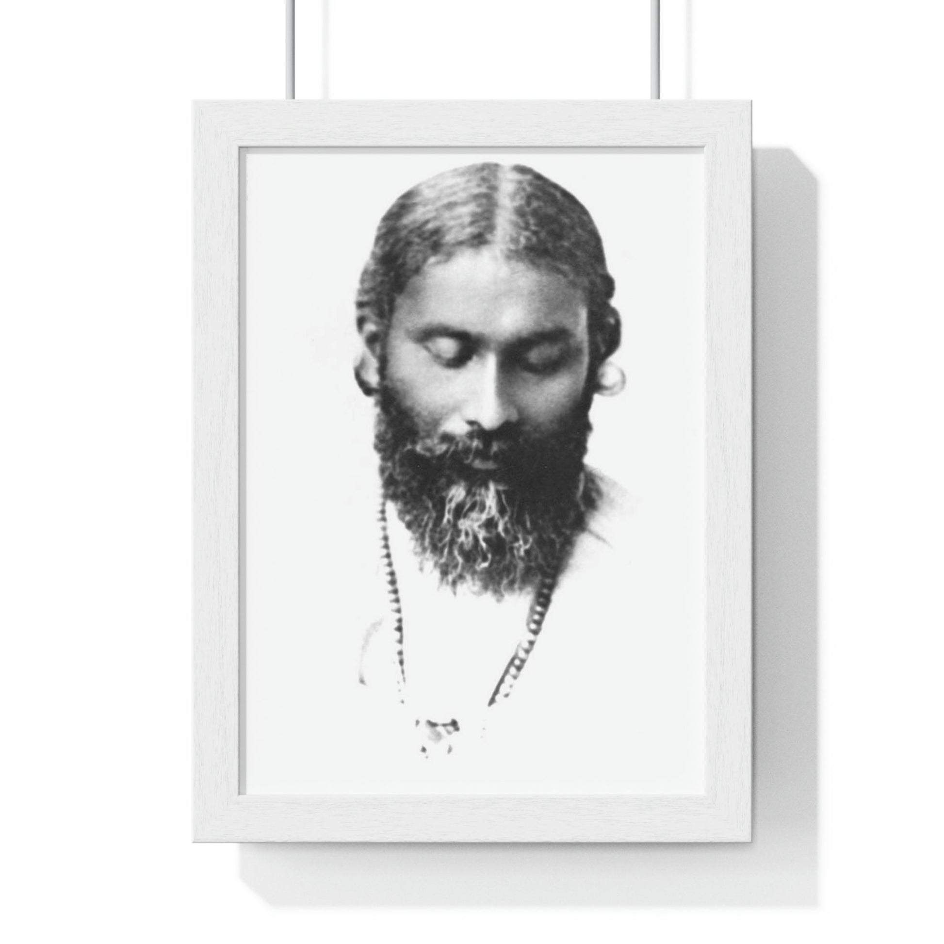 Premium White Framed Vertical Poster - PRESENTING THE SUFI MASTER 😇 INAYAT KHAN - Printed in EU - Green Forest Home