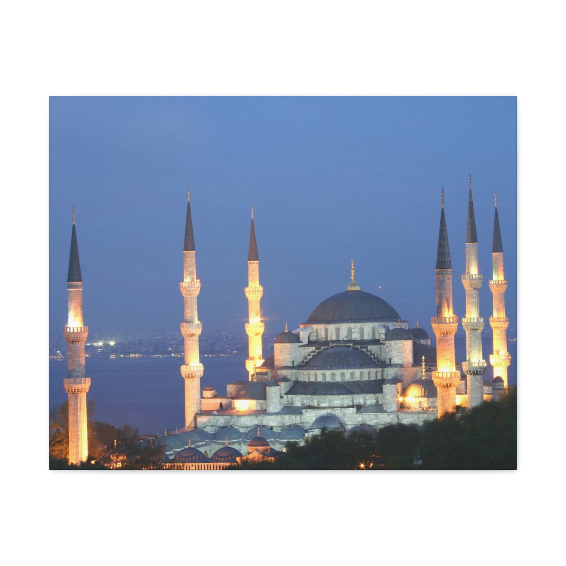 Printed in USA - Canvas Gallery Wraps - Çamlıca Republic Mosque - Capacity 63,000 - Islam religion - Istambul Turkey - Green Forest Home