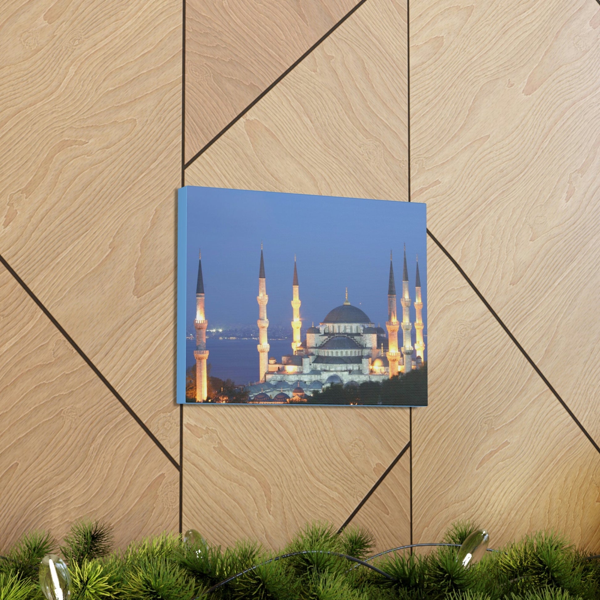 Printed in USA - Canvas Gallery Wraps - Çamlıca Republic Mosque - Capacity 63,000 - Islam religion - Istambul Turkey - Green Forest Home