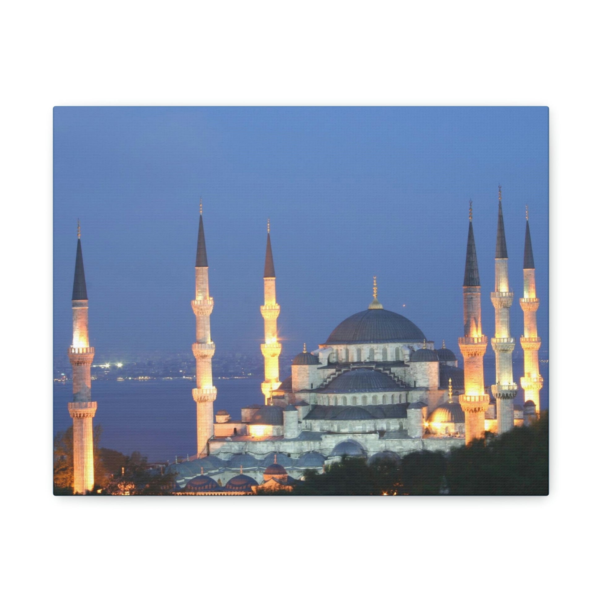 Printed in USA - Canvas Gallery Wraps - Çamlıca Republic Mosque - Capacity 63,000 - Islam religion - Istambul Turkey - Green Forest Home