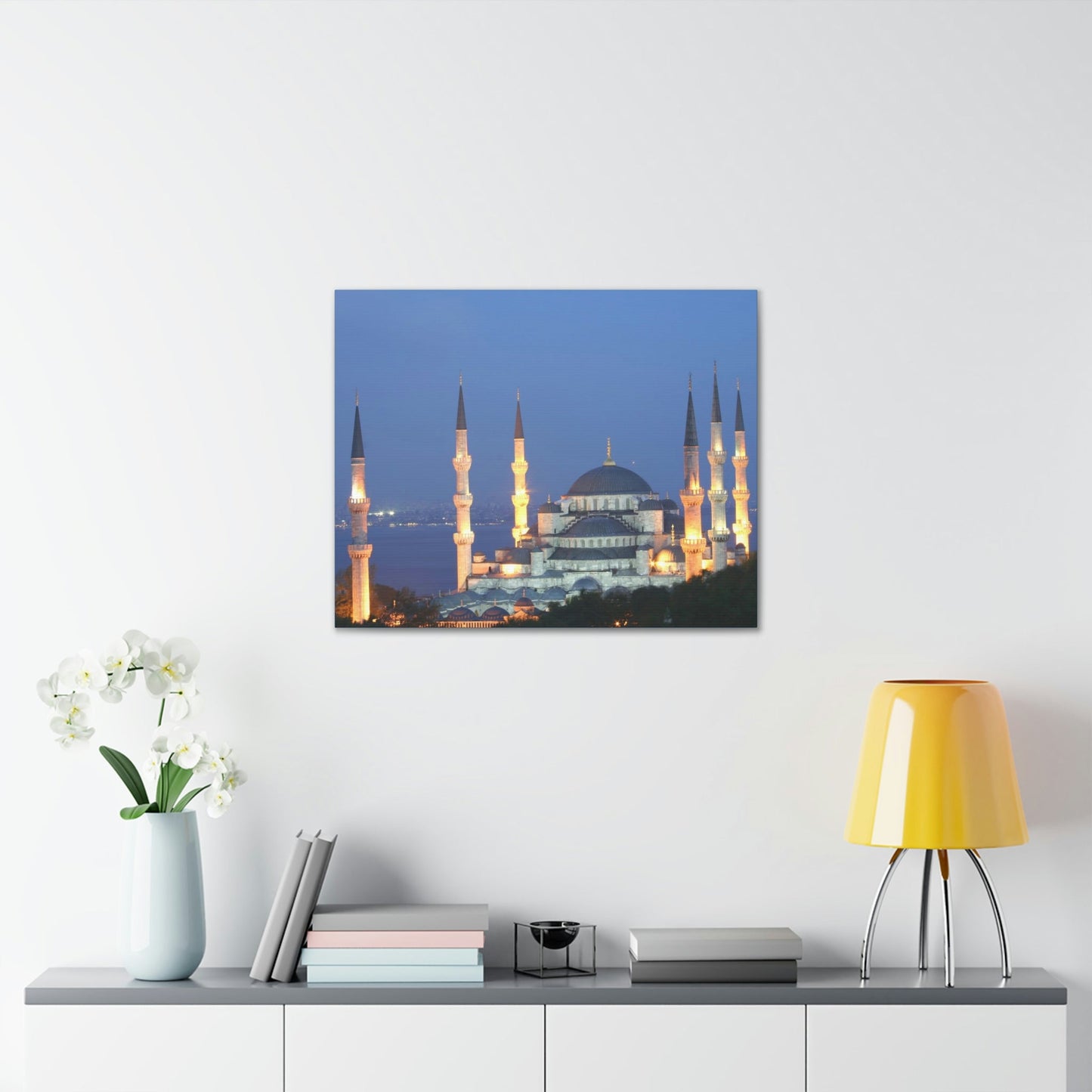 Printed in USA - Canvas Gallery Wraps - Çamlıca Republic Mosque - Capacity 63,000 - Islam religion - Istambul Turkey - Green Forest Home