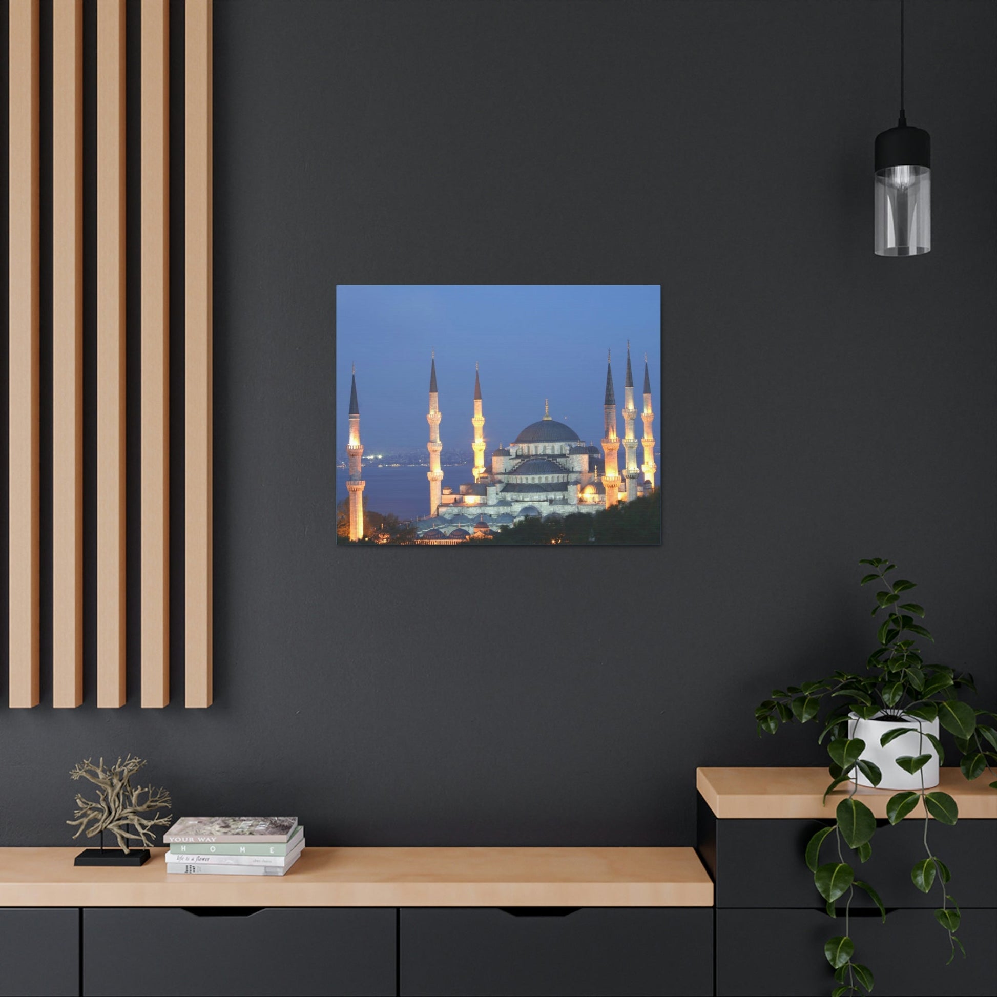 Printed in USA - Canvas Gallery Wraps - Çamlıca Republic Mosque - Capacity 63,000 - Islam religion - Istambul Turkey - Green Forest Home