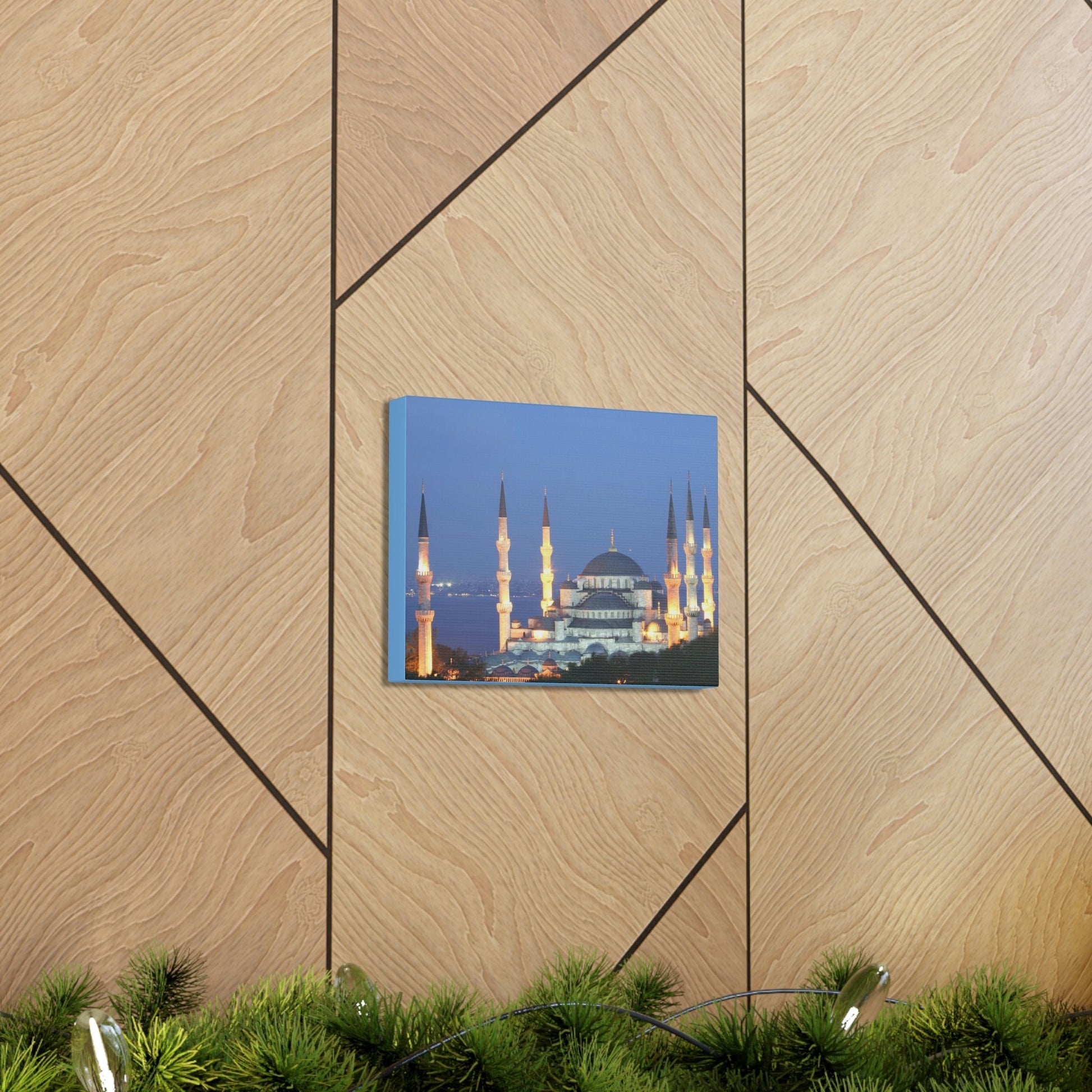 Printed in USA - Canvas Gallery Wraps - Çamlıca Republic Mosque - Capacity 63,000 - Islam religion - Istambul Turkey - Green Forest Home