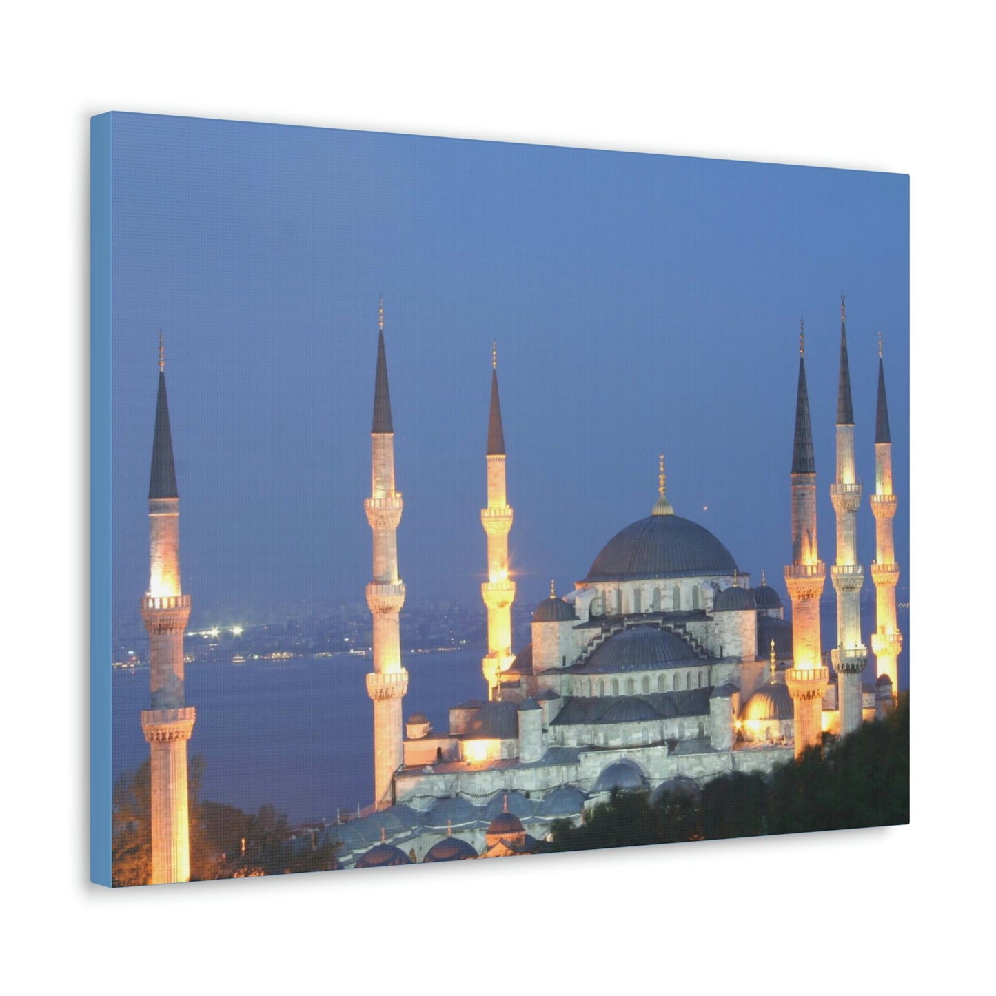 Printed in USA - Canvas Gallery Wraps - Çamlıca Republic Mosque - Capacity 63,000 - Islam religion - Istambul Turkey - Green Forest Home