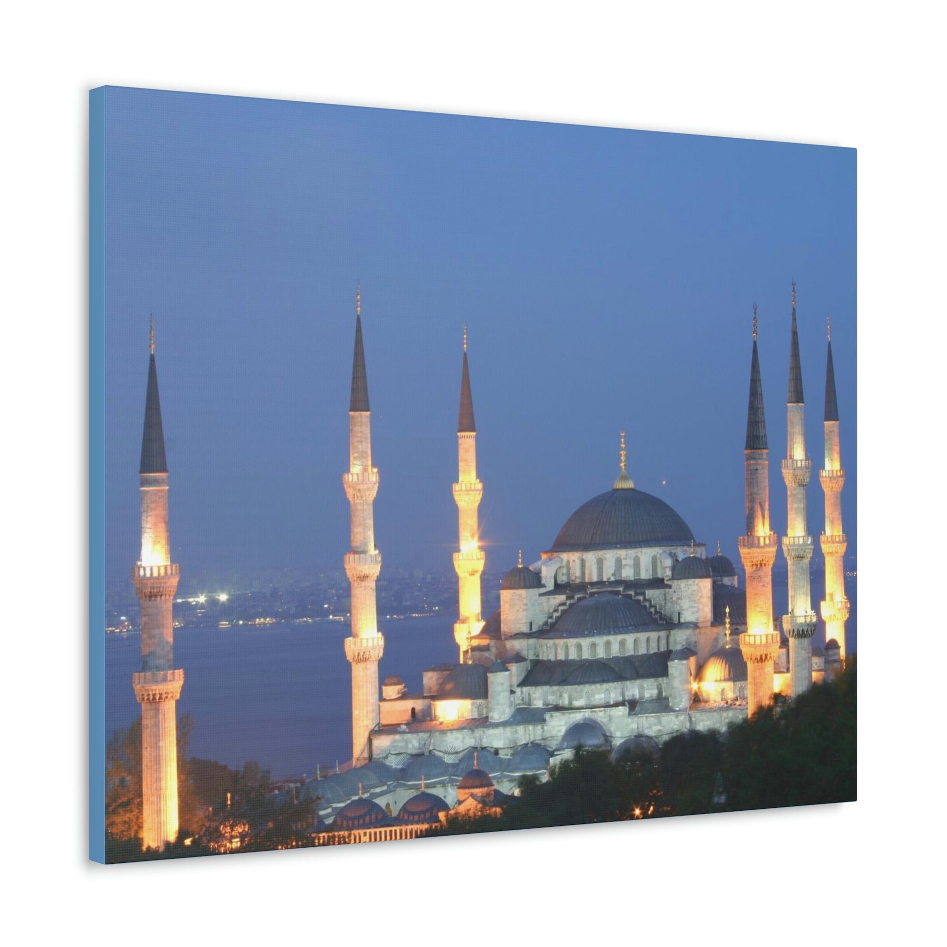 Printed in USA - Canvas Gallery Wraps - Çamlıca Republic Mosque - Capacity 63,000 - Islam religion - Istambul Turkey - Green Forest Home