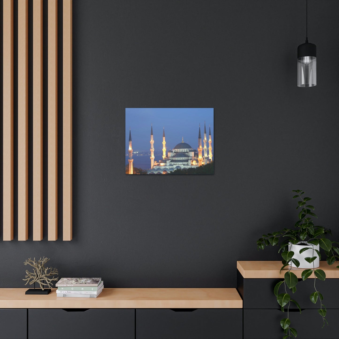 Printed in USA - Canvas Gallery Wraps - Çamlıca Republic Mosque - Capacity 63,000 - Islam religion - Istambul Turkey - Green Forest Home