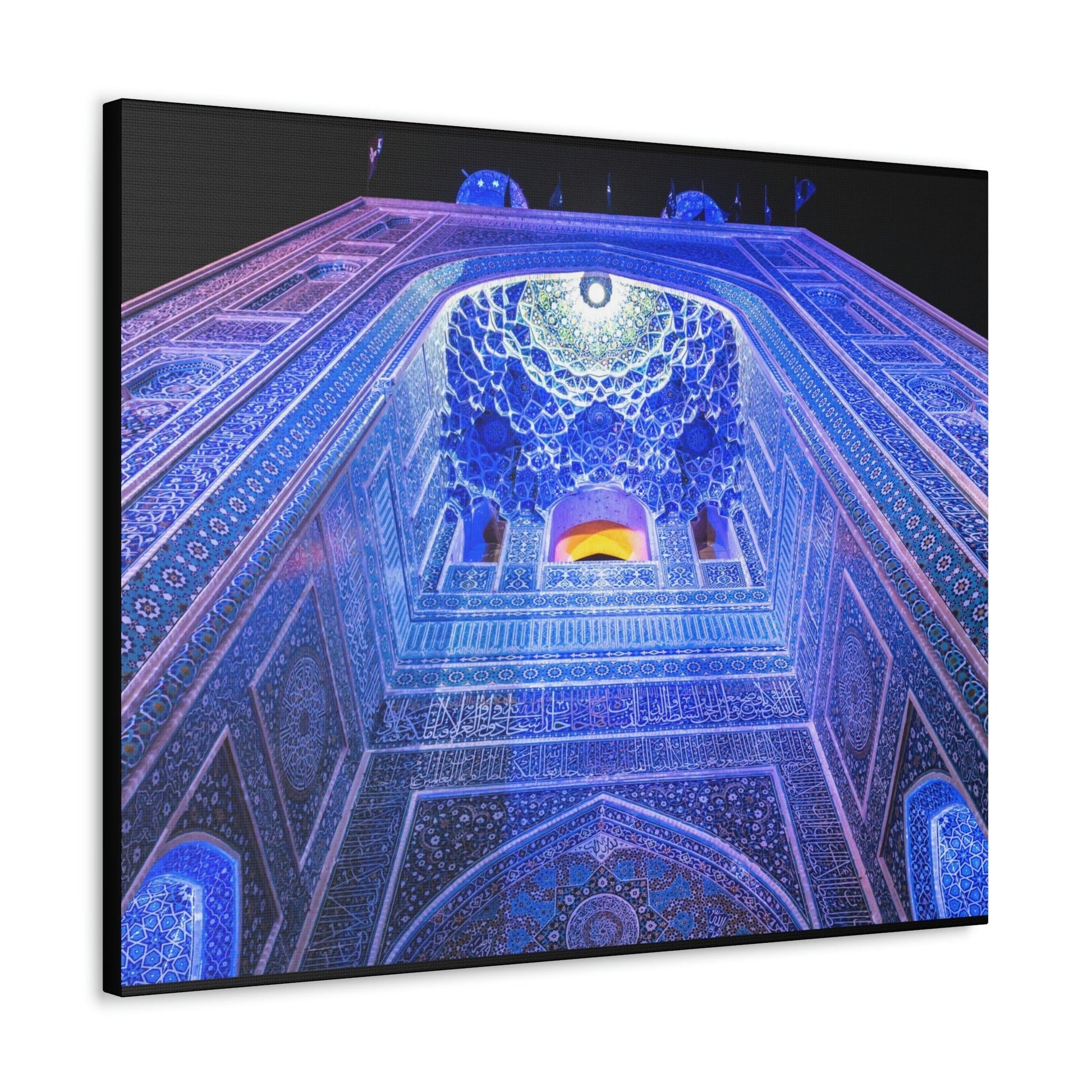 Printed in USA - Canvas Gallery Wraps - Grand Jame Mosque of Yazd city in Iran - Islam - Green Forest Home