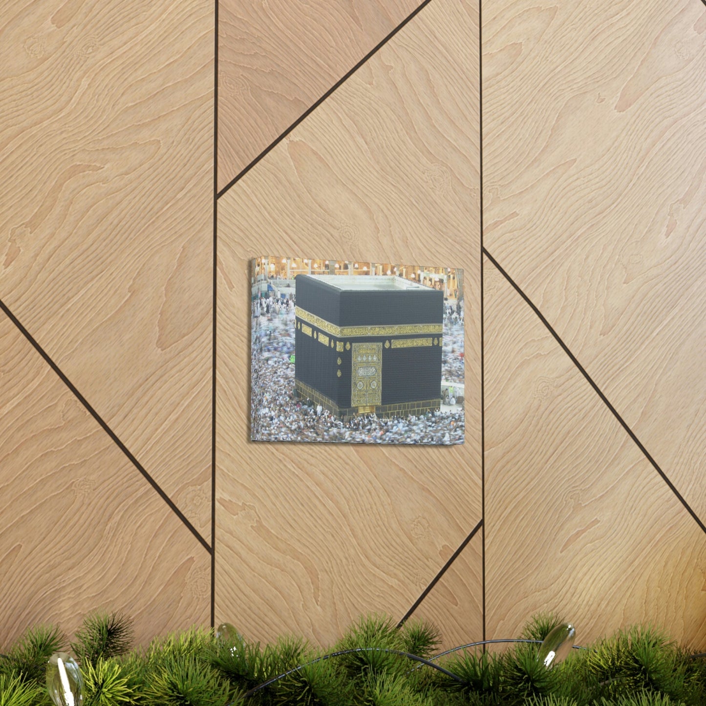 Printed in USA - Canvas Gallery Wraps - Great Mosque of Mecca - Islam religion - UAE - Green Forest Home