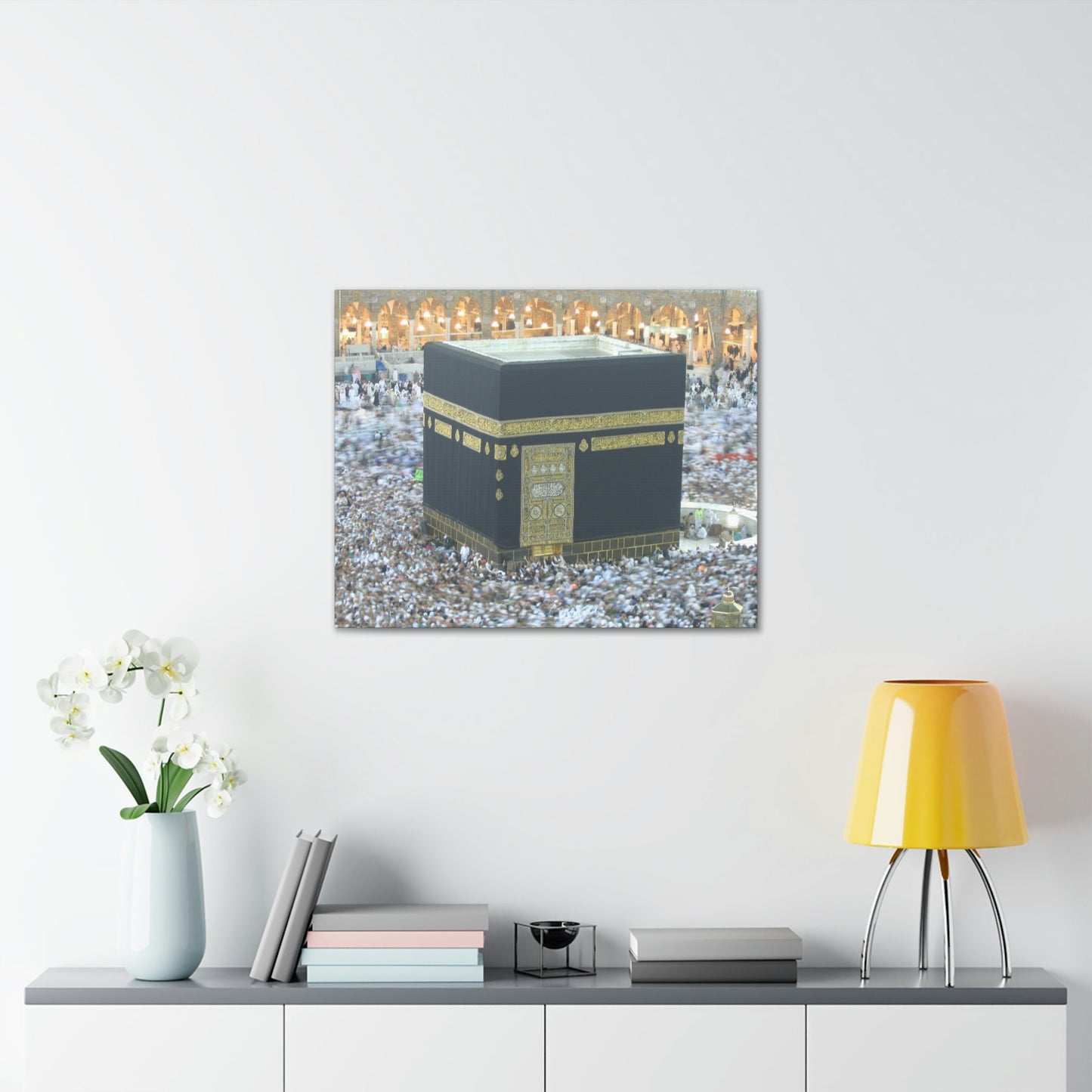 Printed in USA - Canvas Gallery Wraps - Great Mosque of Mecca - Islam religion - UAE - Green Forest Home