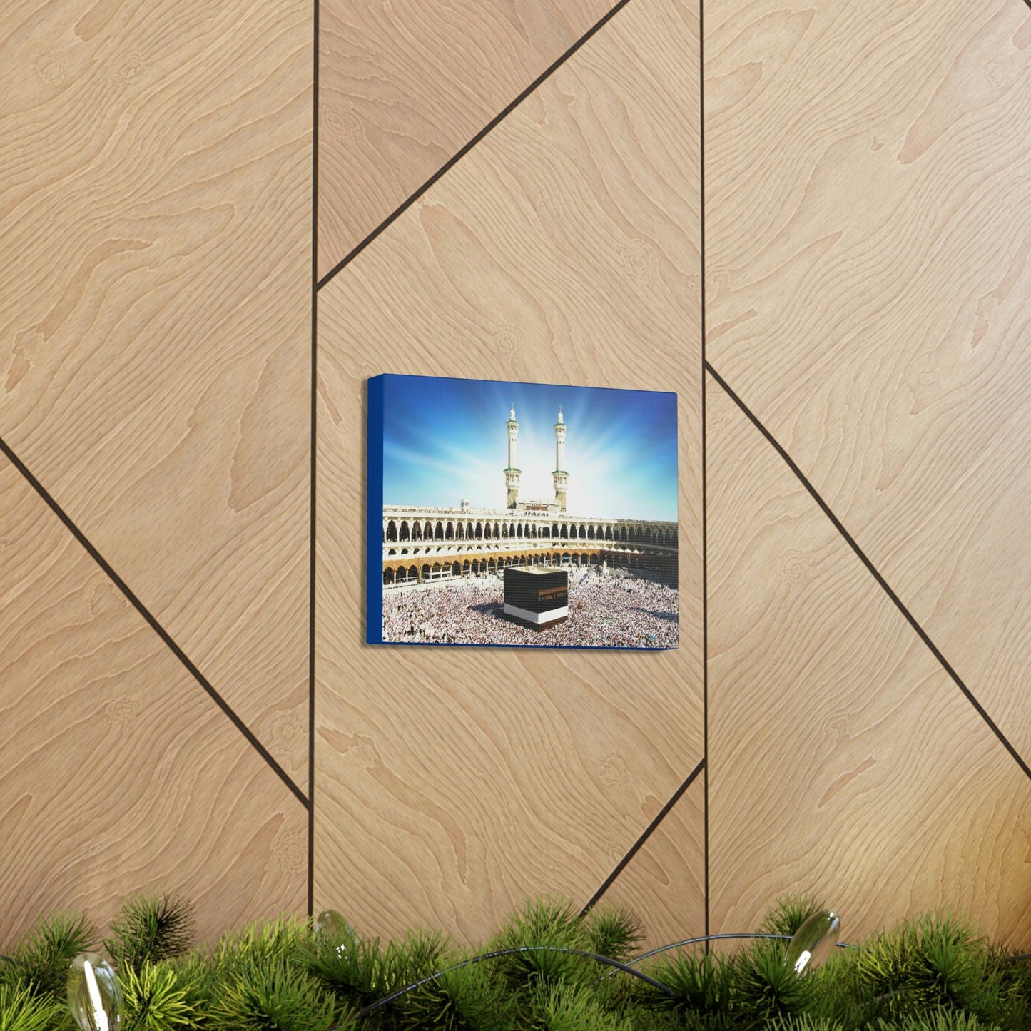 Printed in USA - Canvas Gallery Wraps - Great Mosque of Mecca - Islam religion - UAE - Green Forest Home