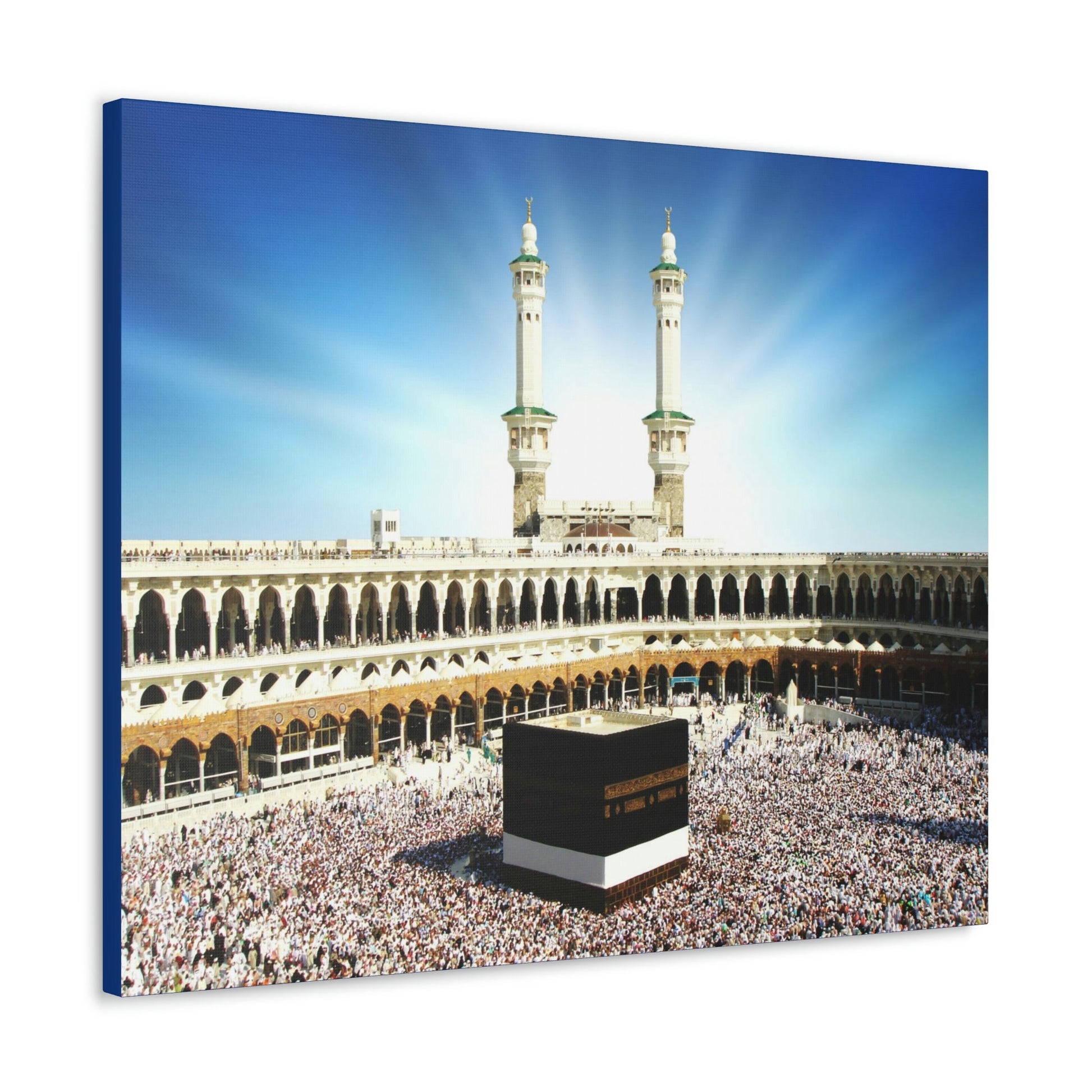 Printed in USA - Canvas Gallery Wraps - Great Mosque of Mecca - Islam religion - UAE - Green Forest Home