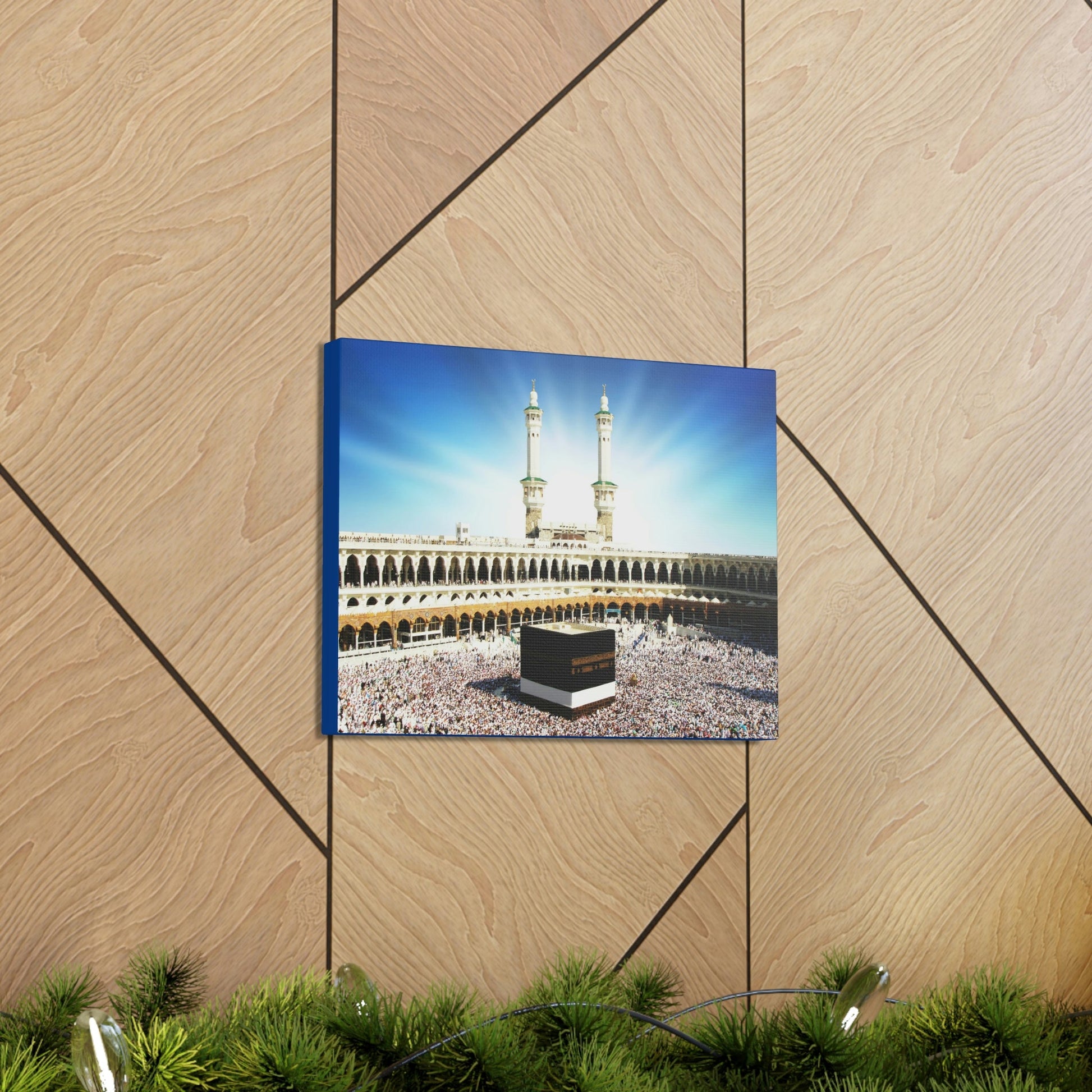 Printed in USA - Canvas Gallery Wraps - Great Mosque of Mecca - Islam religion - UAE - Green Forest Home