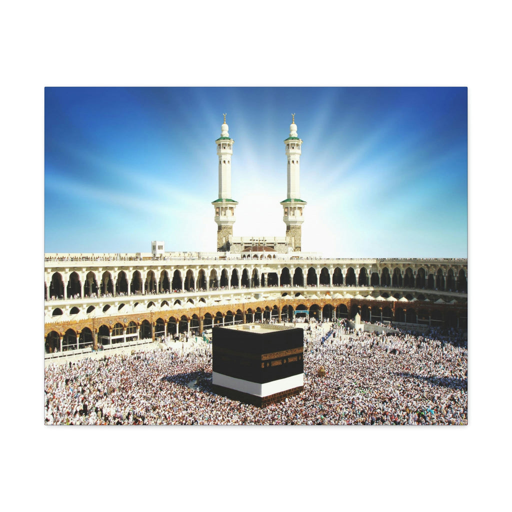 Printed in USA - Canvas Gallery Wraps - Great Mosque of Mecca - Islam religion - UAE - Green Forest Home