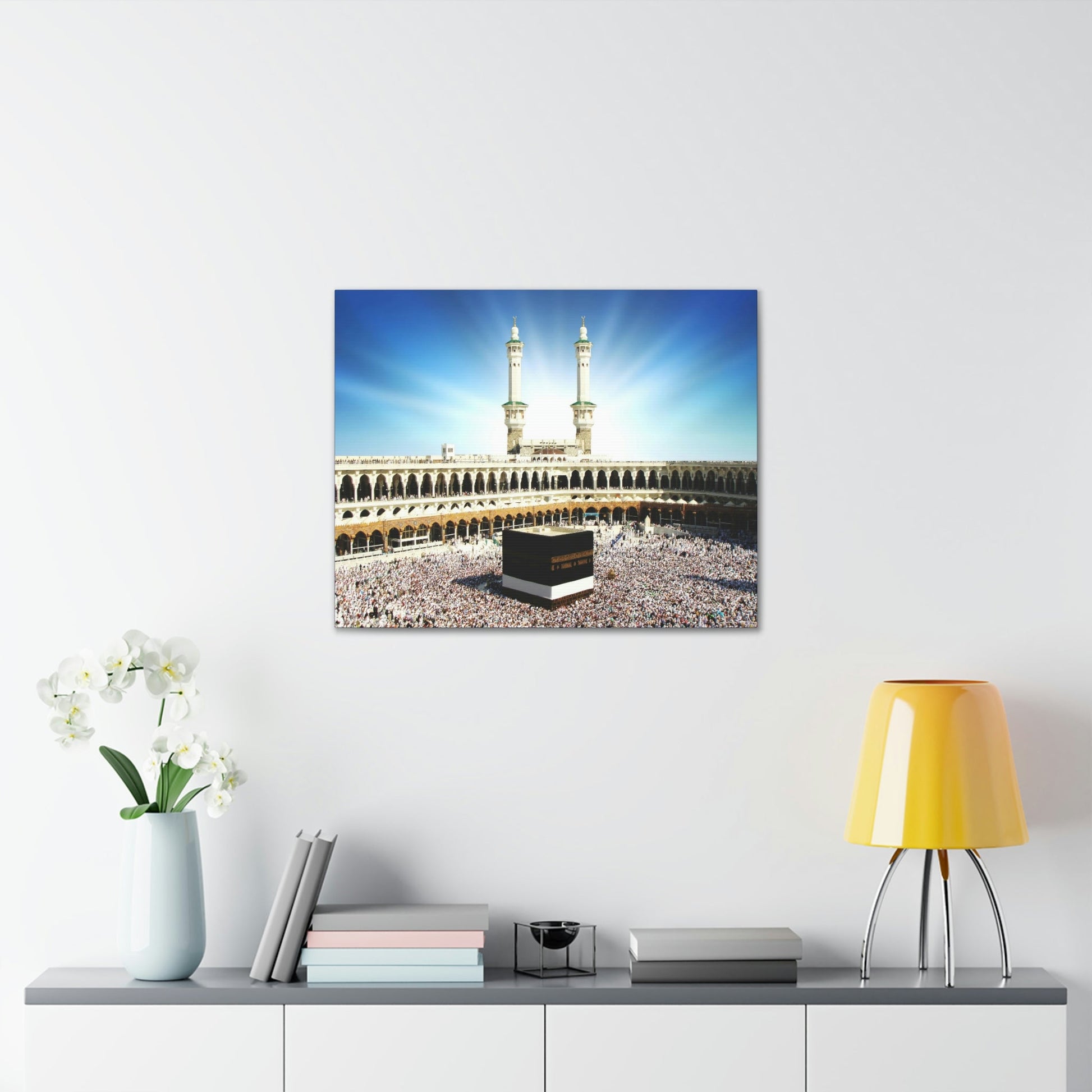 Printed in USA - Canvas Gallery Wraps - Great Mosque of Mecca - Islam religion - UAE - Green Forest Home