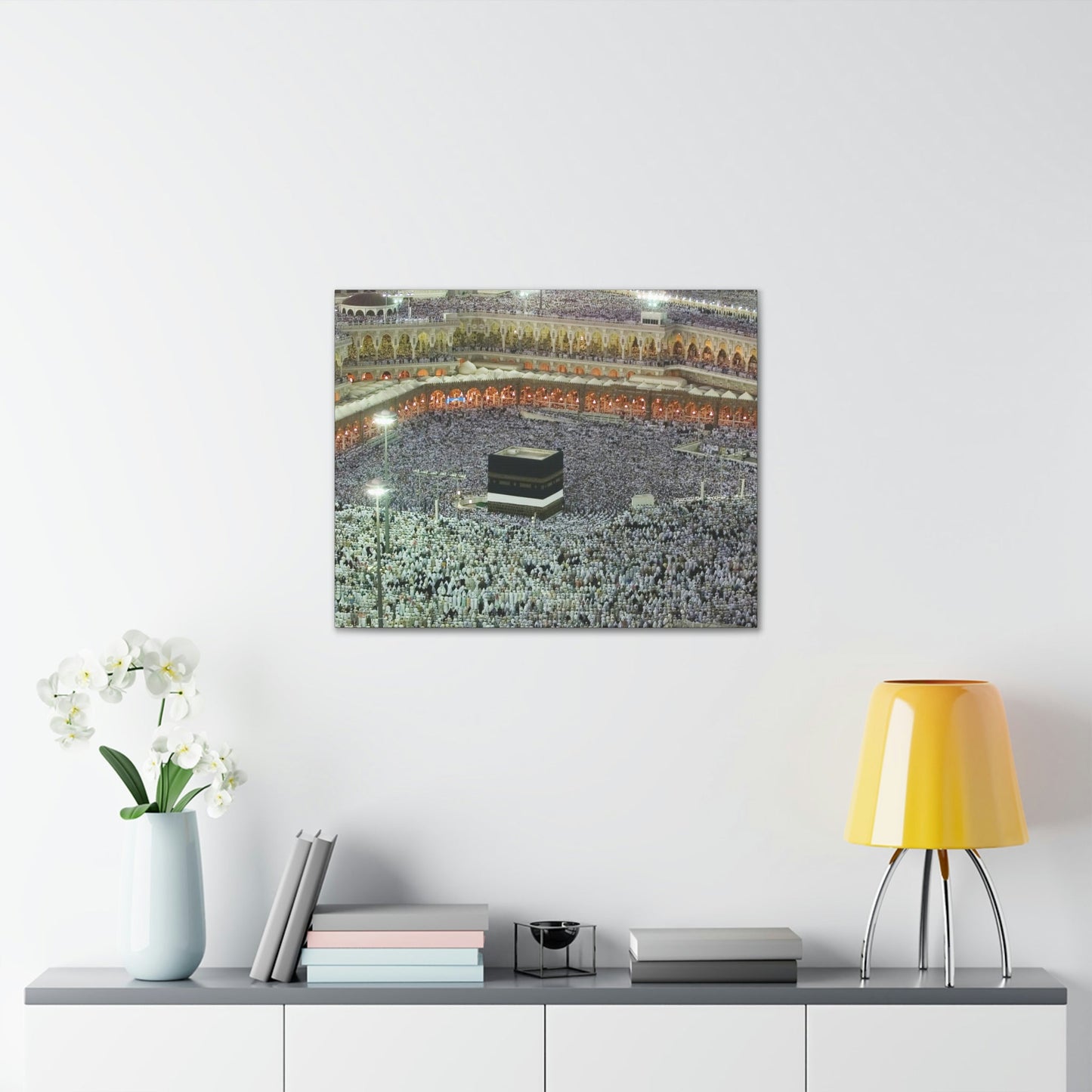 Printed in USA - Canvas Gallery Wraps - Holly Kaaba in Mecca, Saudi Arabia - UAE - Islam - Green Forest Home