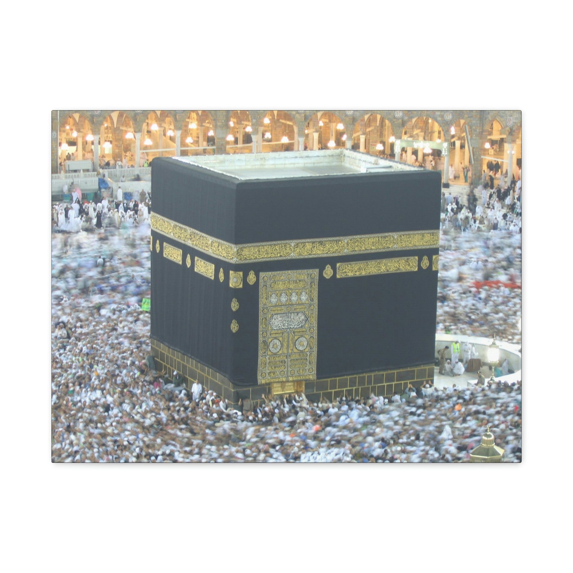 Printed in USA - Canvas Gallery Wraps - Holly Kaaba in Mecca, Saudi Arabia - UAE - Islam - Green Forest Home