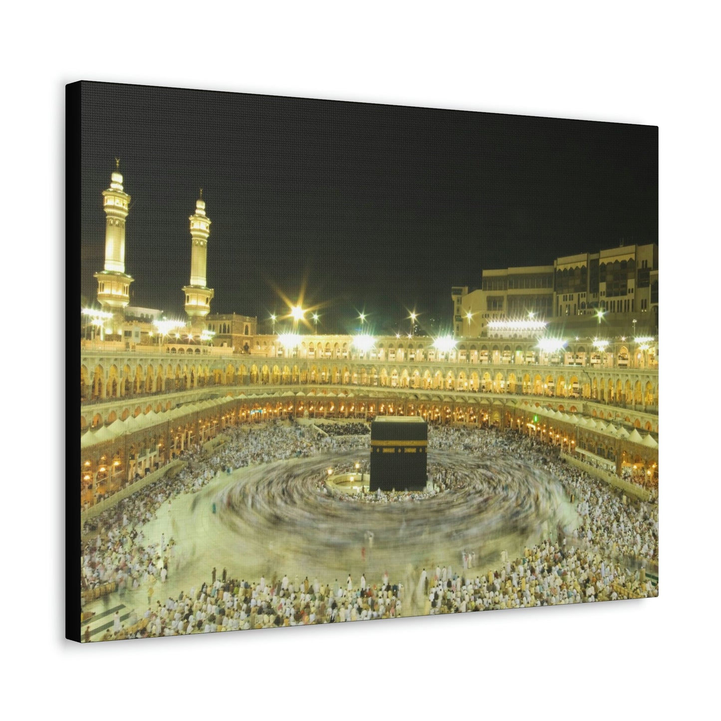 Printed in USA - Canvas Gallery Wraps - Holly Kaaba in Mecca, Saudi Arabia - UAE - Islam - Green Forest Home