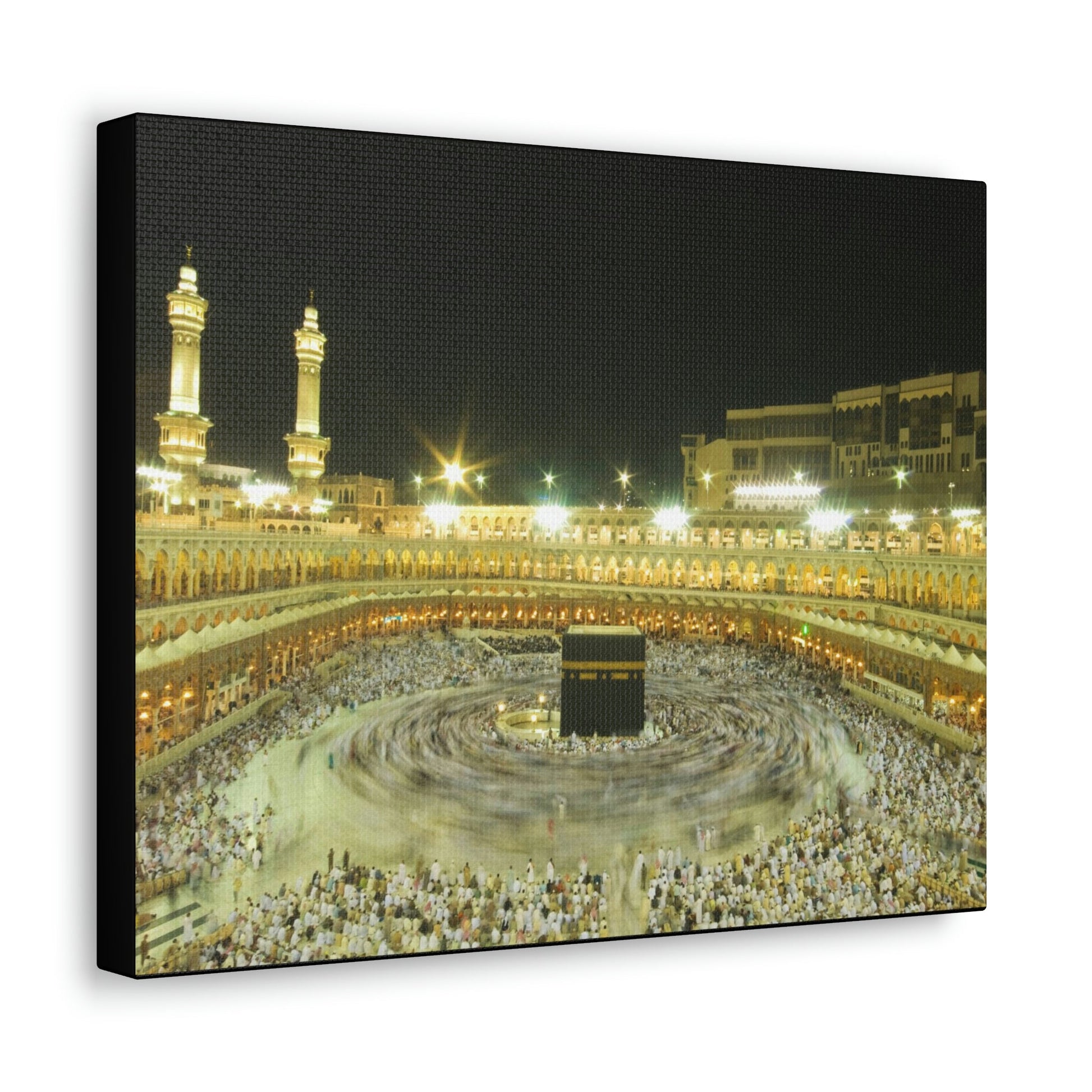 Printed in USA - Canvas Gallery Wraps - Holly Kaaba in Mecca, Saudi Arabia - UAE - Islam - Green Forest Home