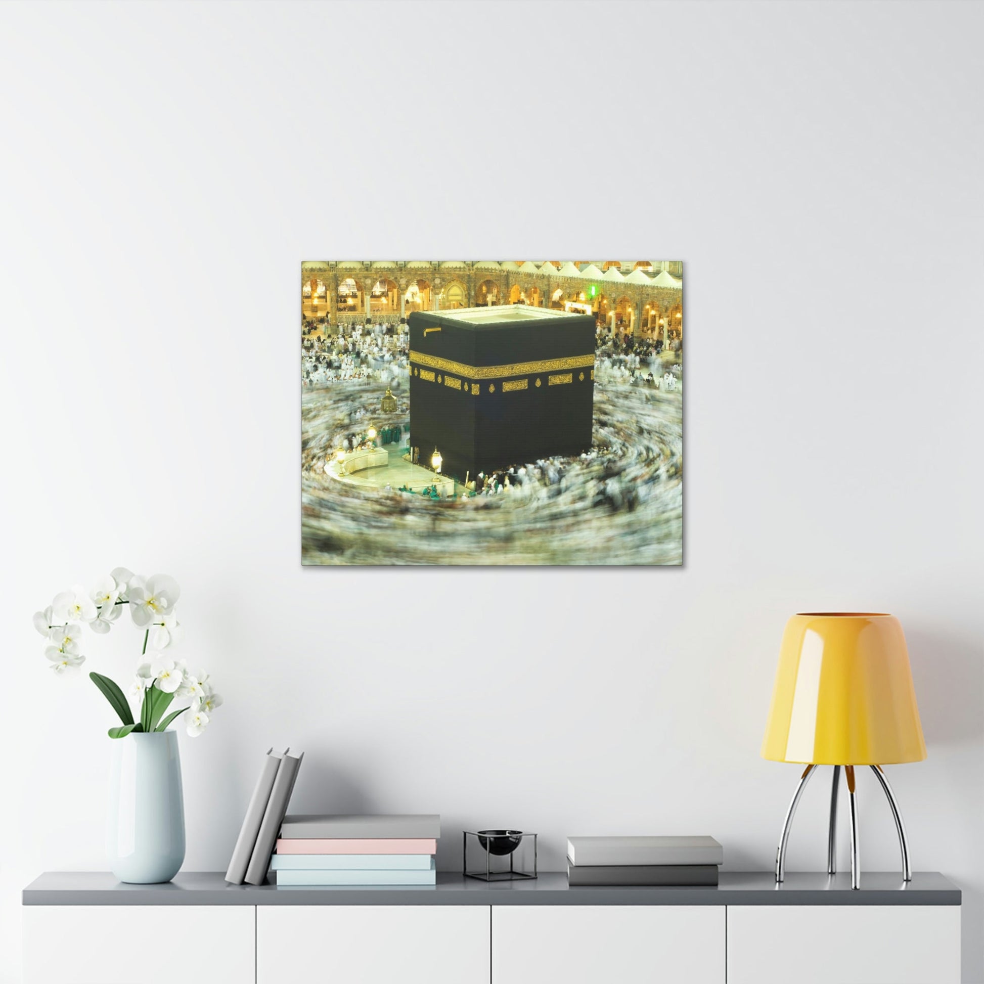 Printed in USA - Canvas Gallery Wraps - Holly Kaaba in Mecca, Saudi Arabia - UAE - Islam - Green Forest Home