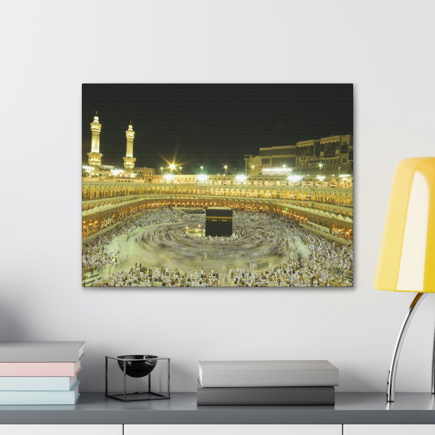 Printed in USA - Canvas Gallery Wraps - Holly Kaaba in Mecca, Saudi Arabia - UAE - Islam - Green Forest Home