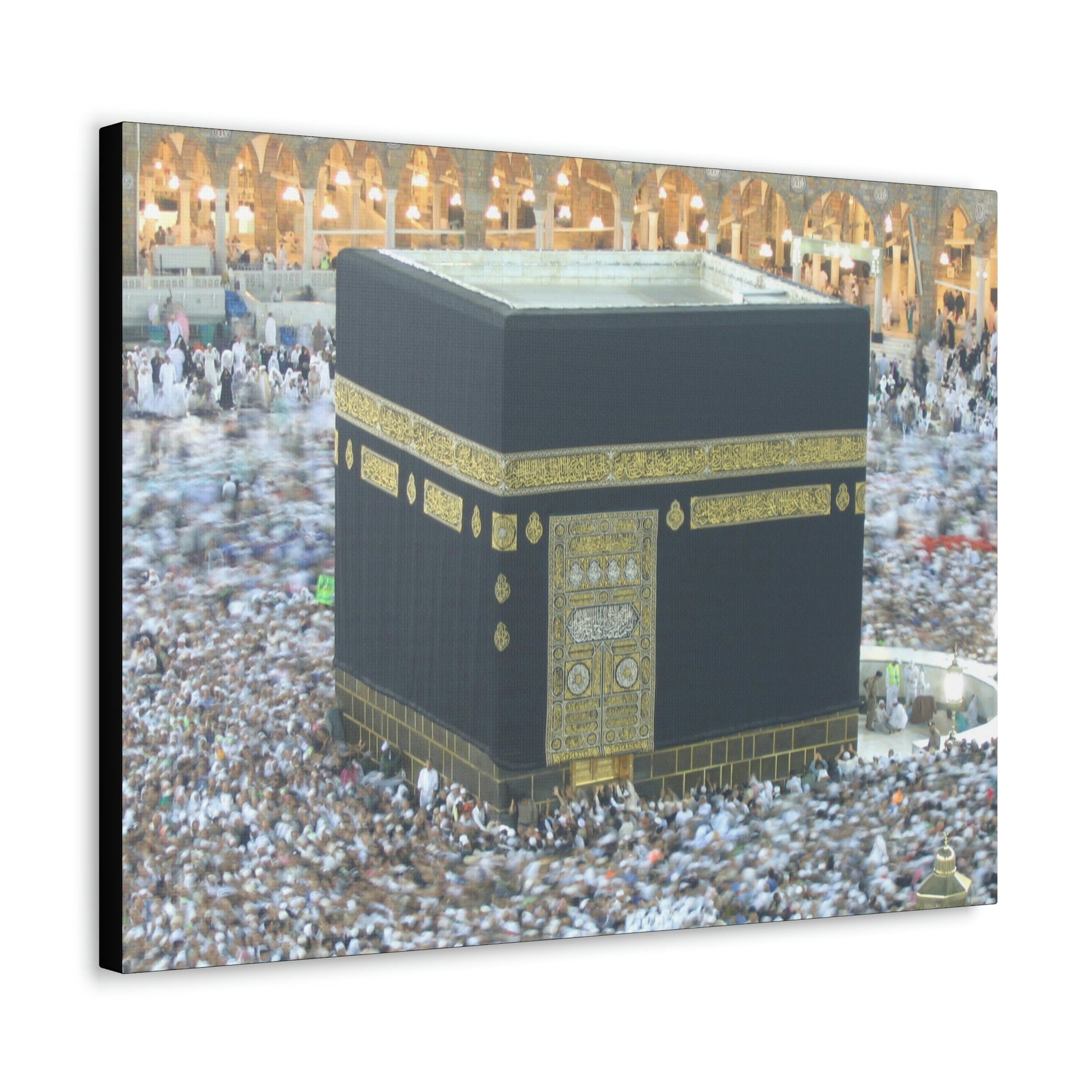 Printed in USA - Canvas Gallery Wraps - Holly Kaaba in Mecca, Saudi Arabia - UAE - Islam - Green Forest Home