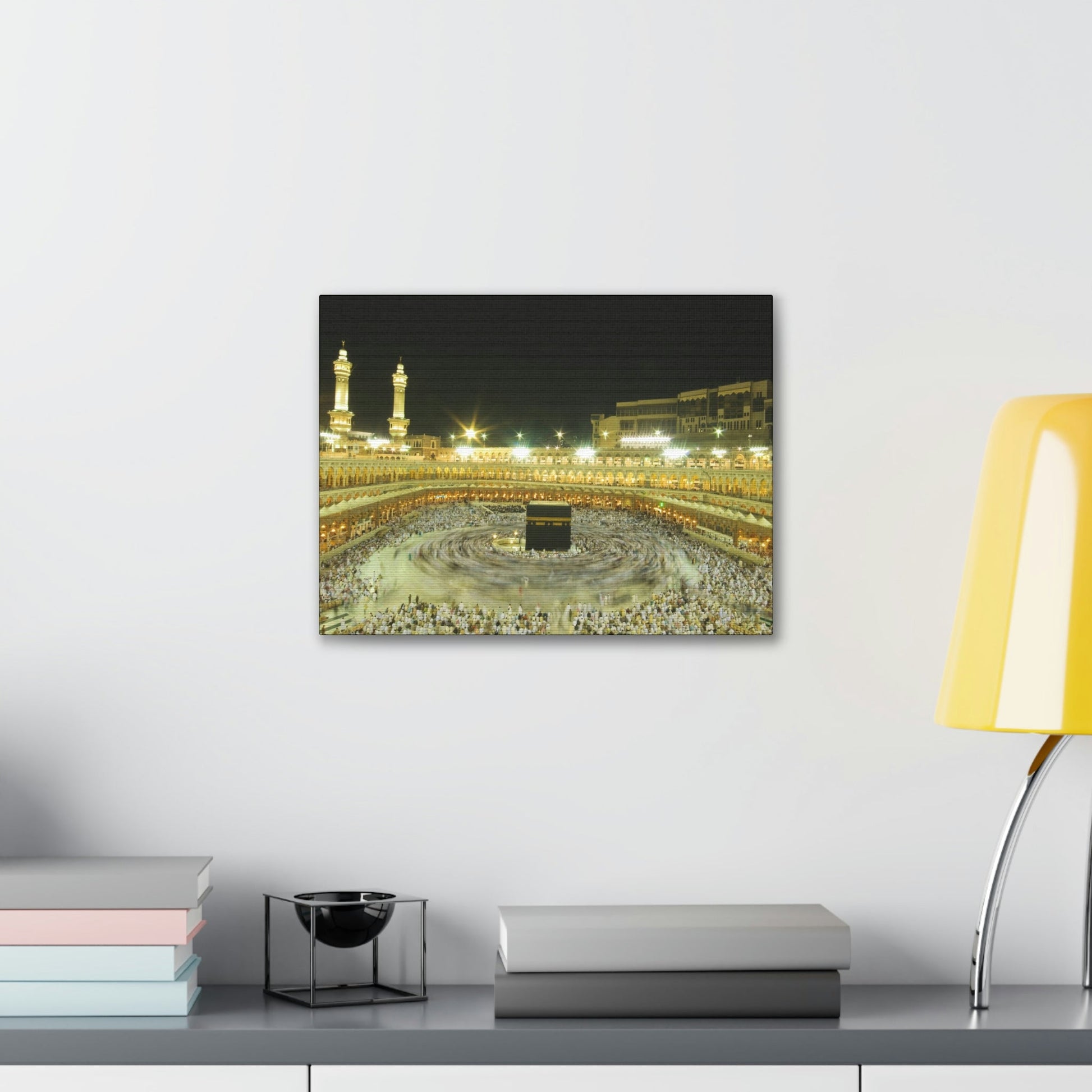 Printed in USA - Canvas Gallery Wraps - Holly Kaaba in Mecca, Saudi Arabia - UAE - Islam - Green Forest Home