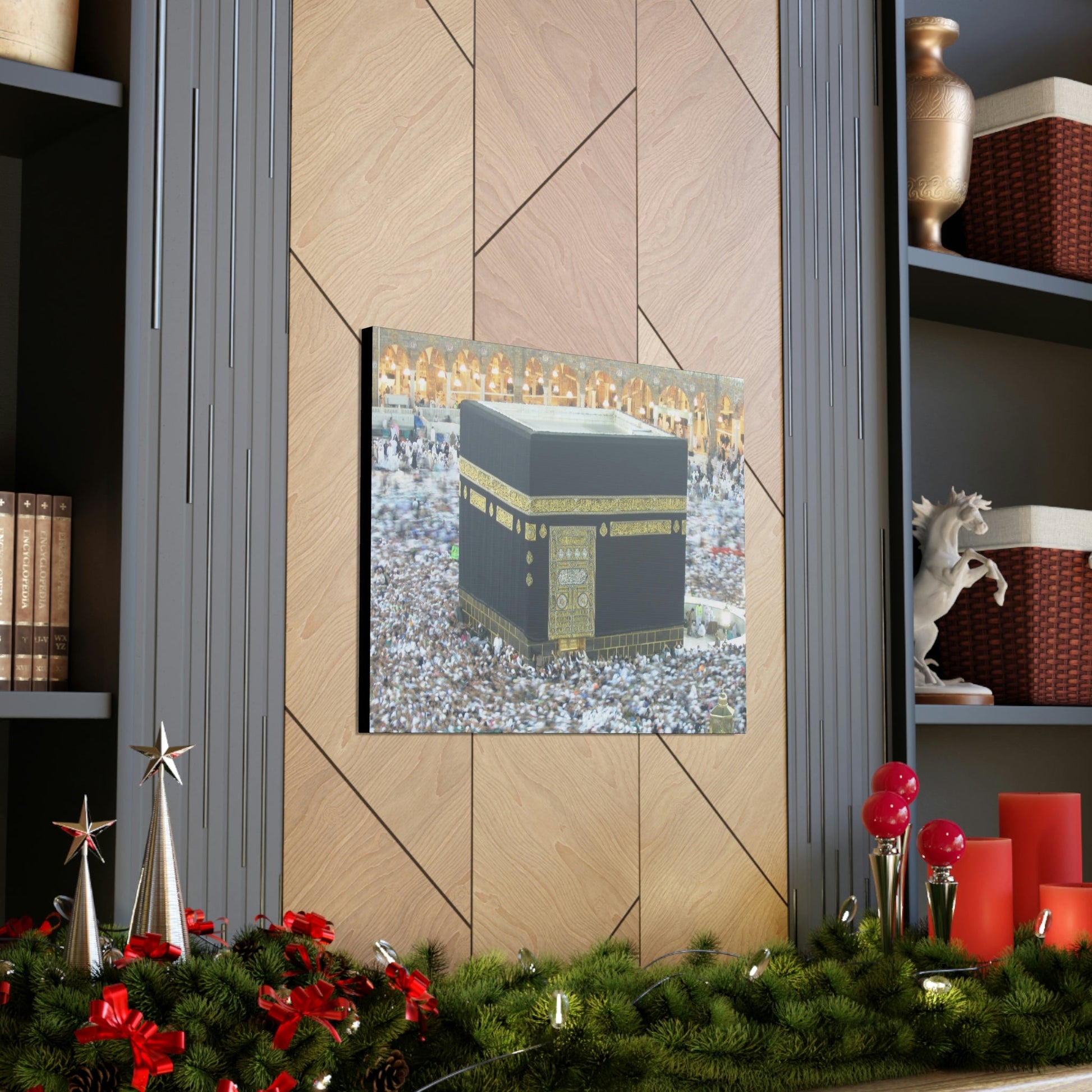 Printed in USA - Canvas Gallery Wraps - Holly Kaaba in Mecca, Saudi Arabia - UAE - Islam - Green Forest Home