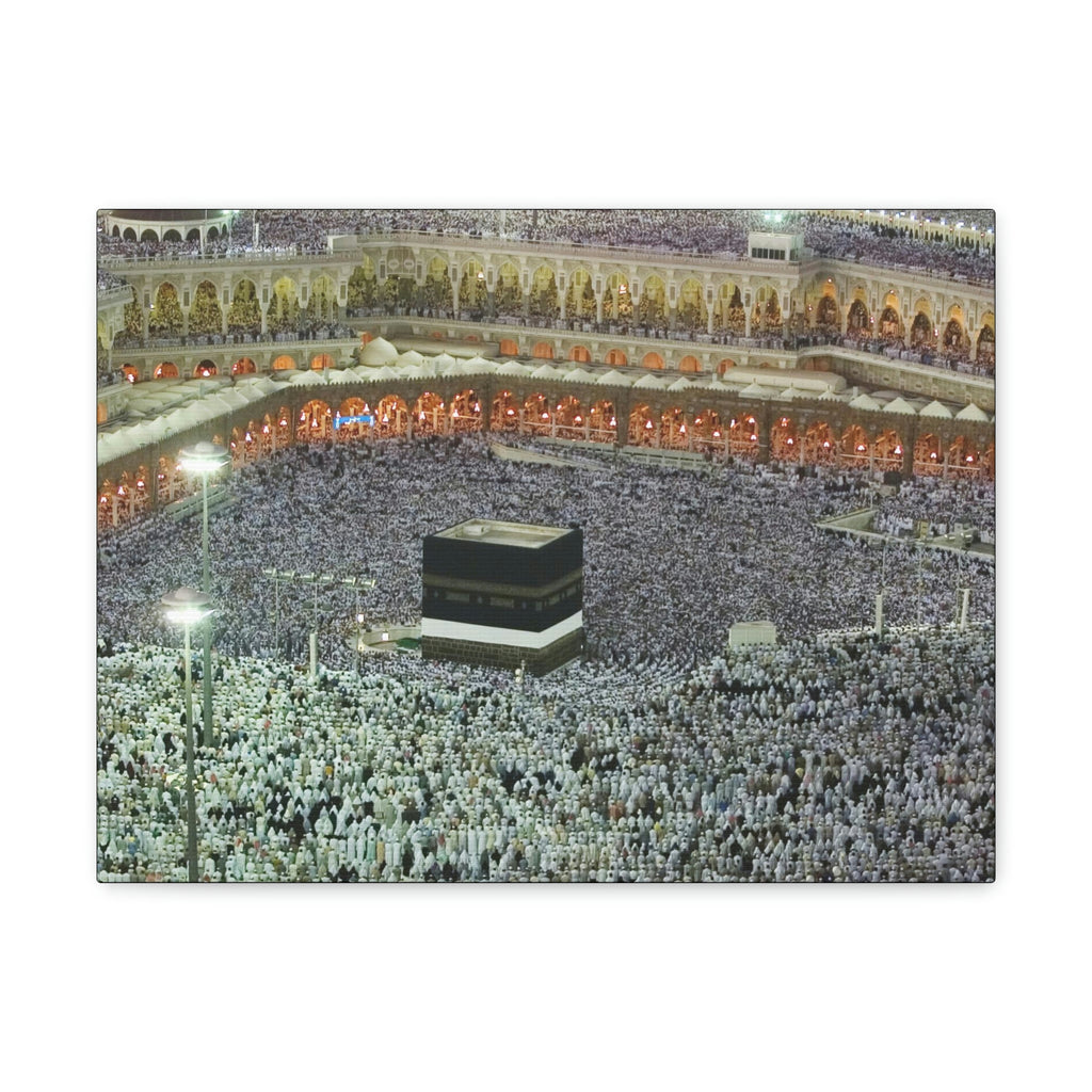 Printed in USA - Canvas Gallery Wraps - Holly Kaaba in Mecca, Saudi Arabia - UAE - Islam - Green Forest Home